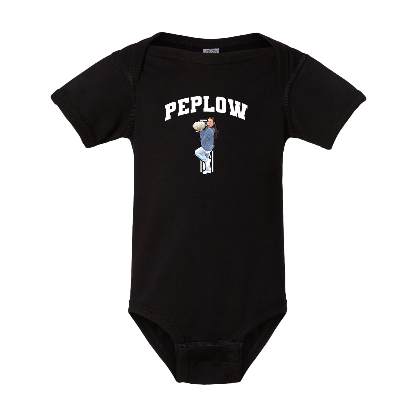Baby Onesie — Number in Black