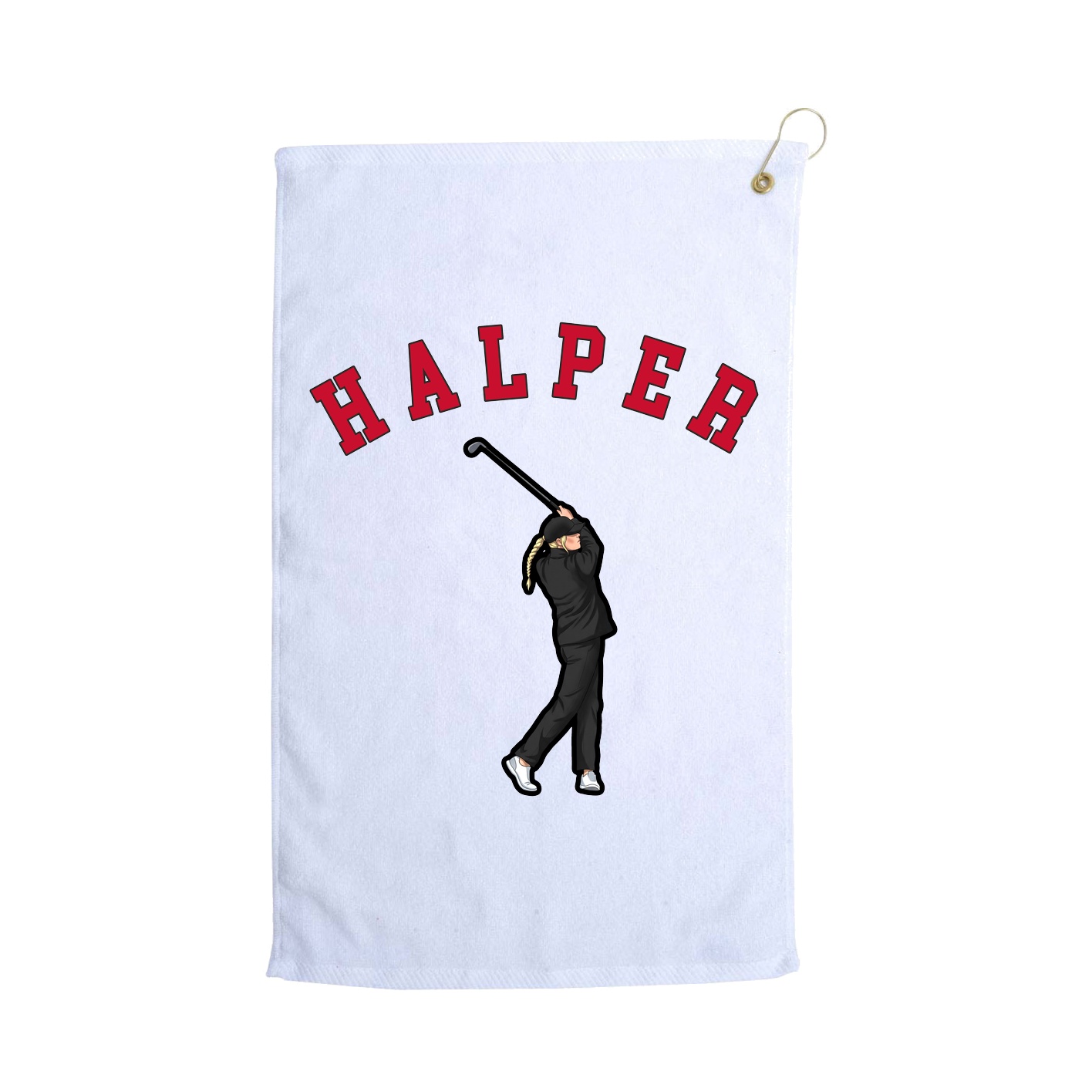 Golf Towel — Shirsey Arch in White