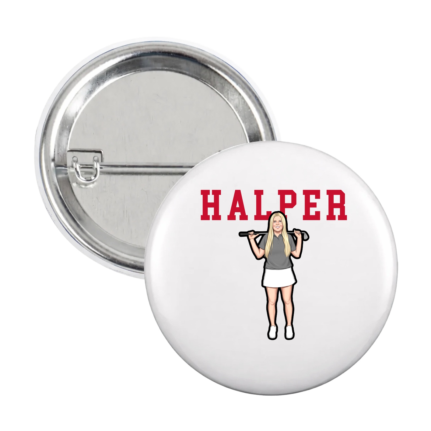 Game Day Button — Shirsey in White