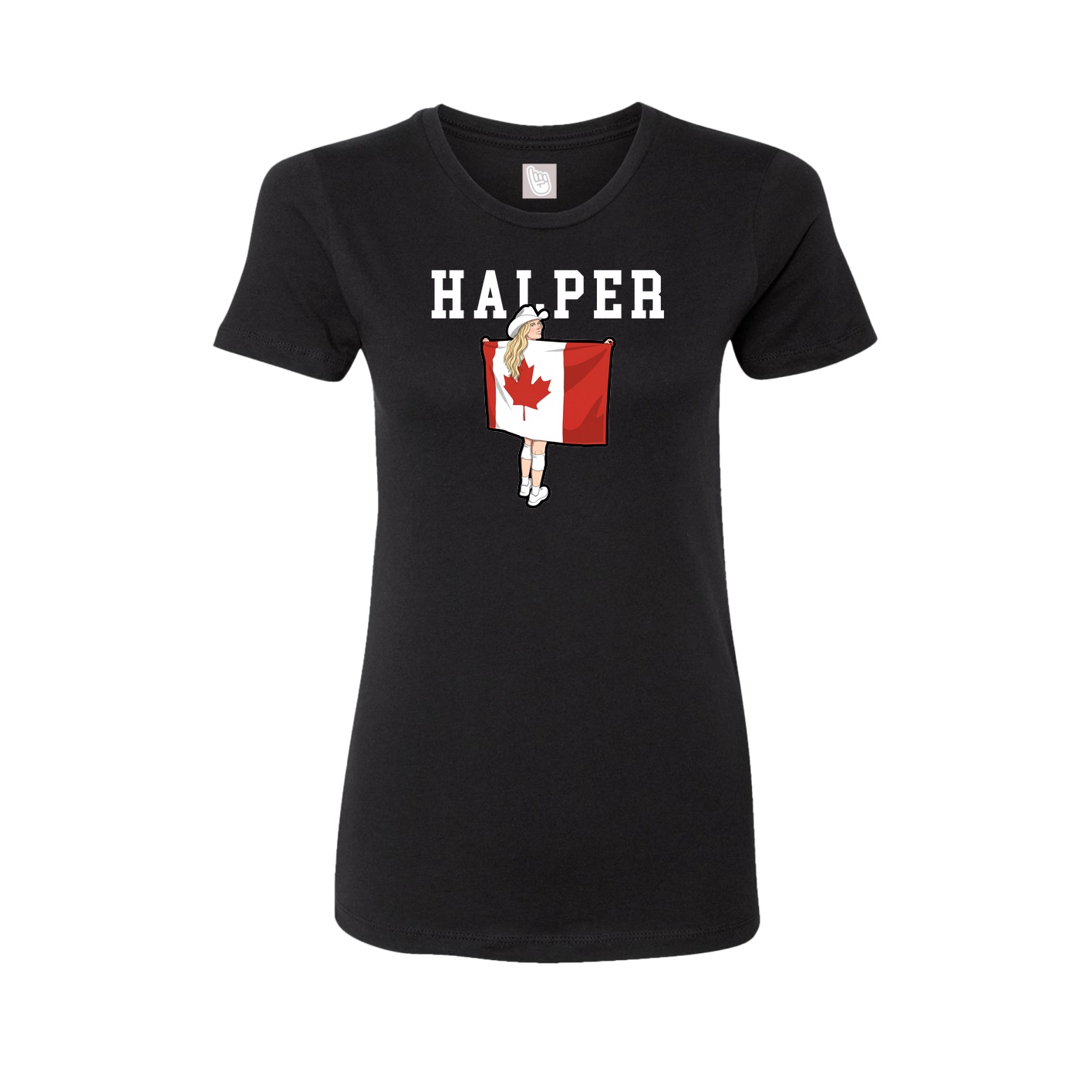Fitted Women's Tee — Shirsey in Black
