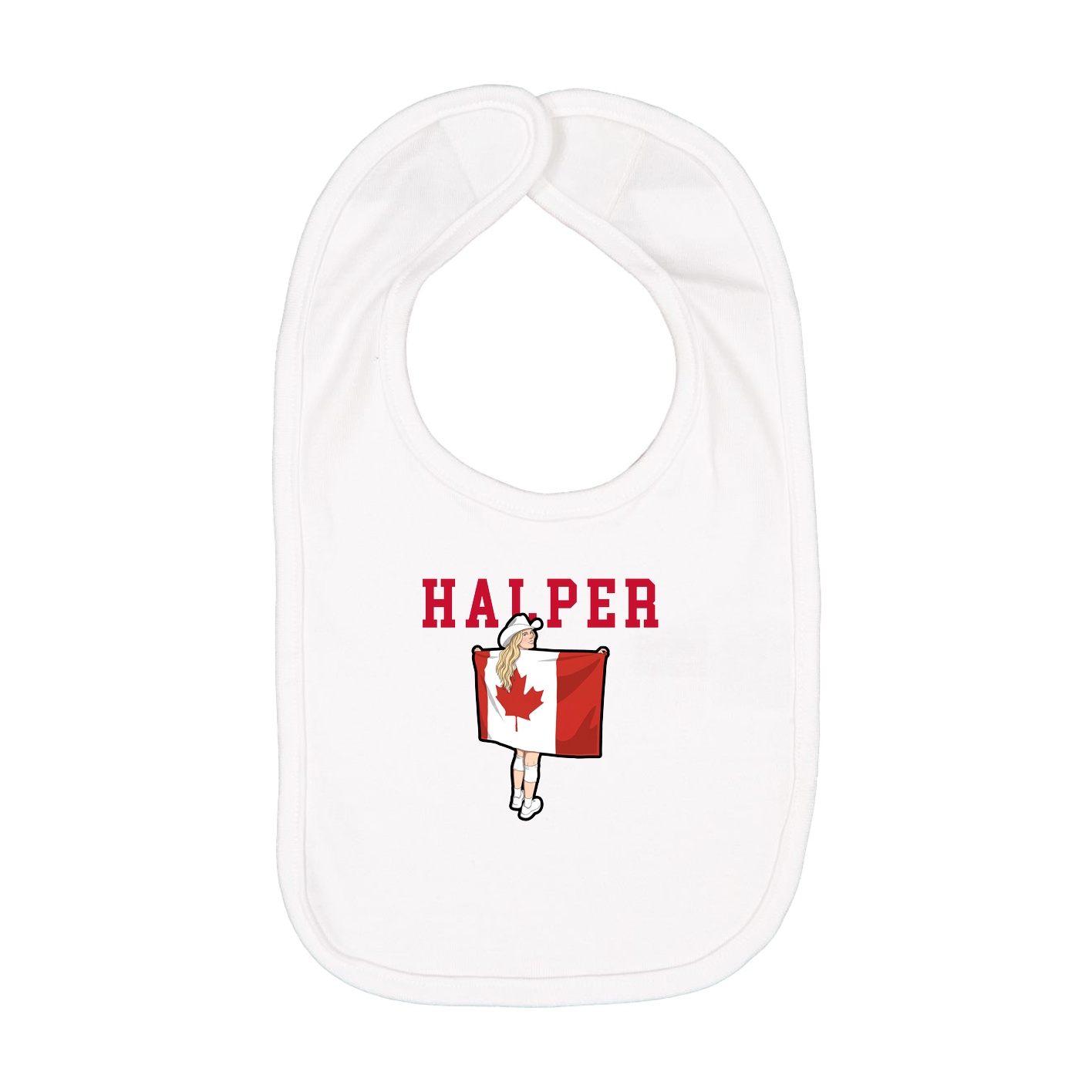 Infant Bib — Shirsey in White