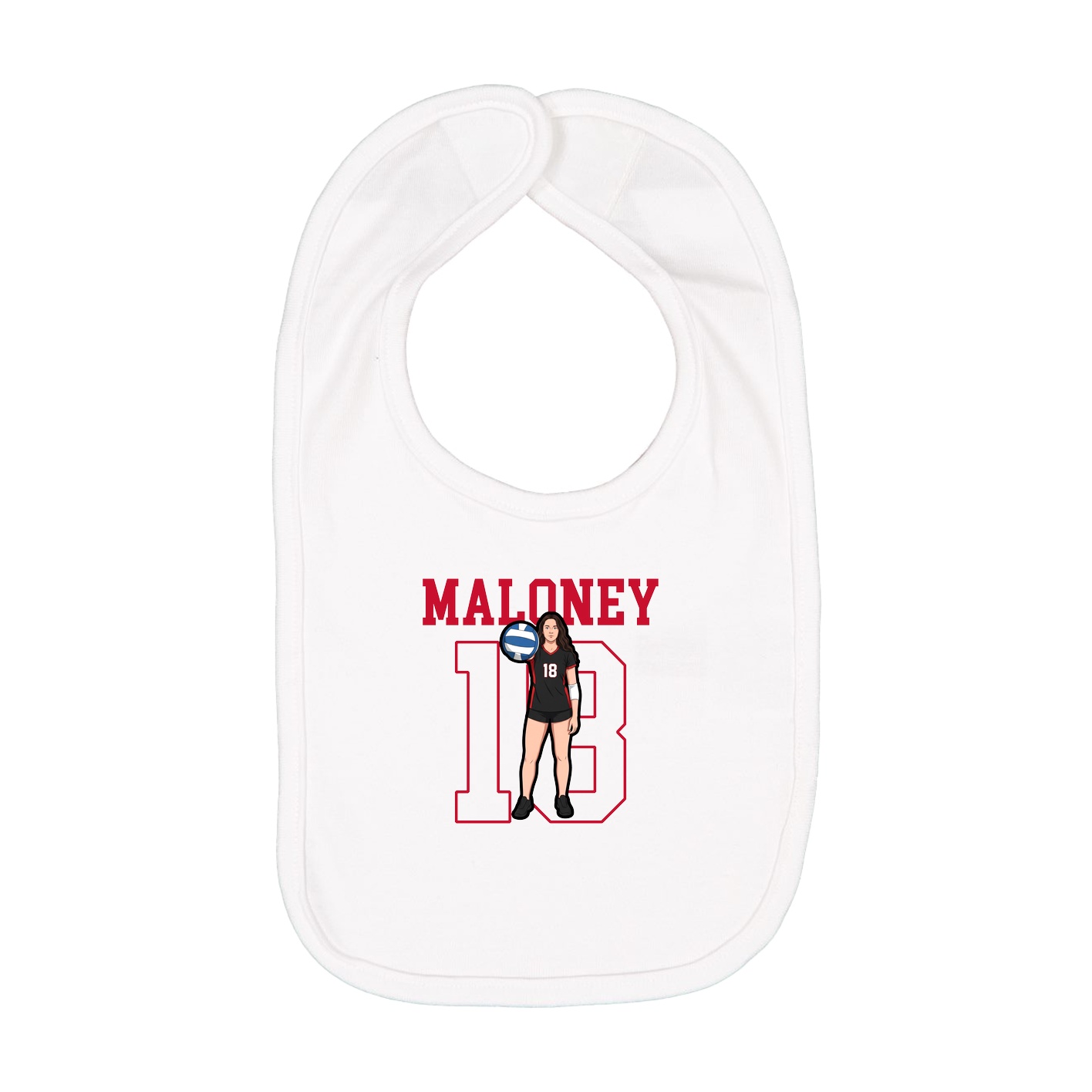 Infant Bib — Shirsey in White