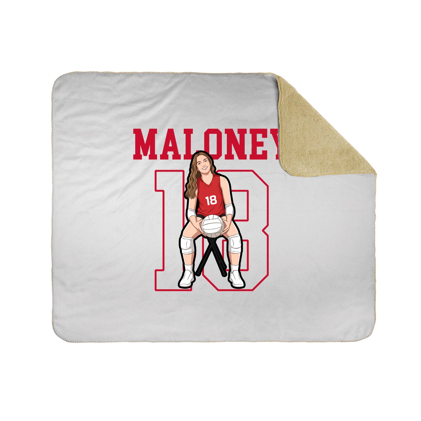 Throw Blanket — Shirsey in White