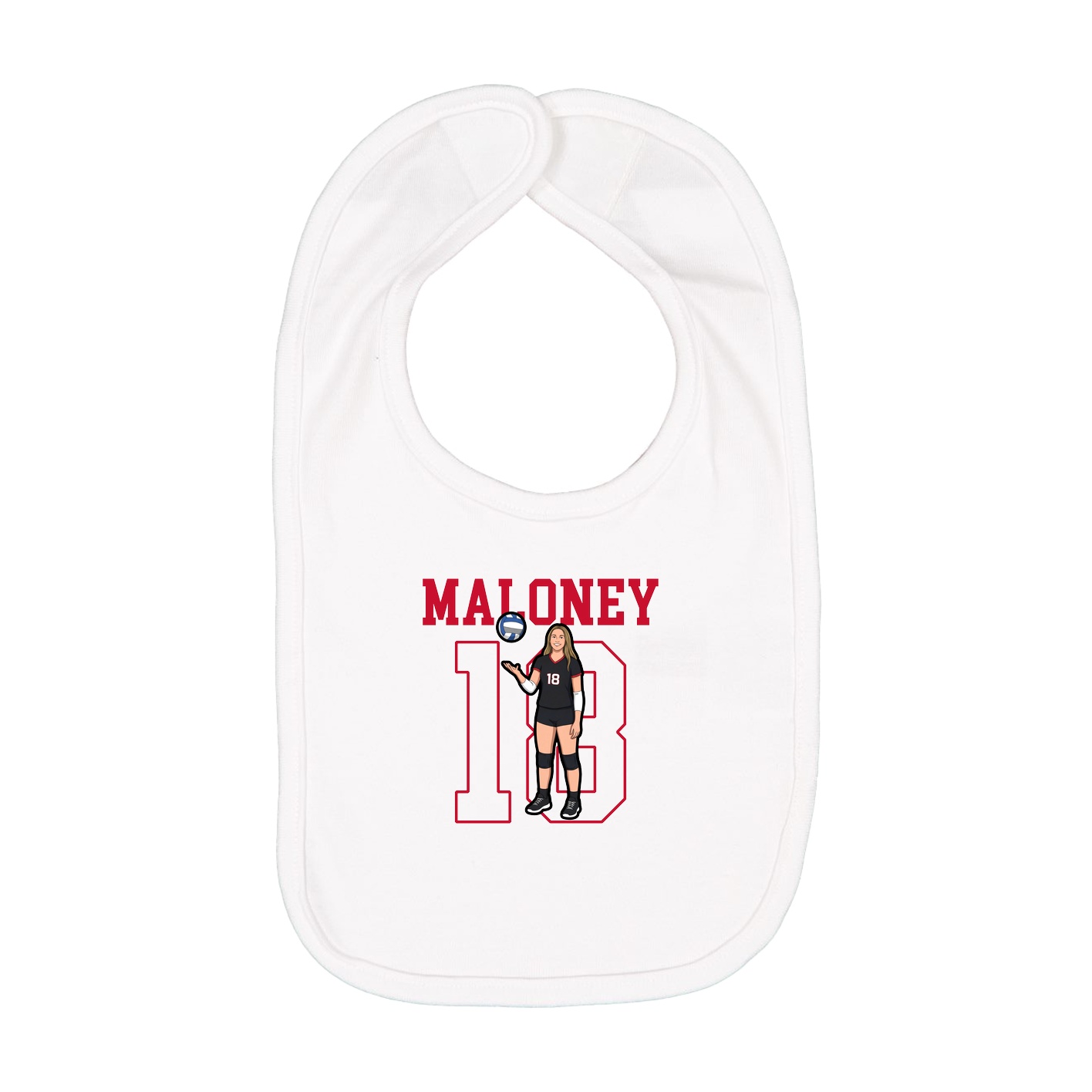 Infant Bib — Shirsey in White