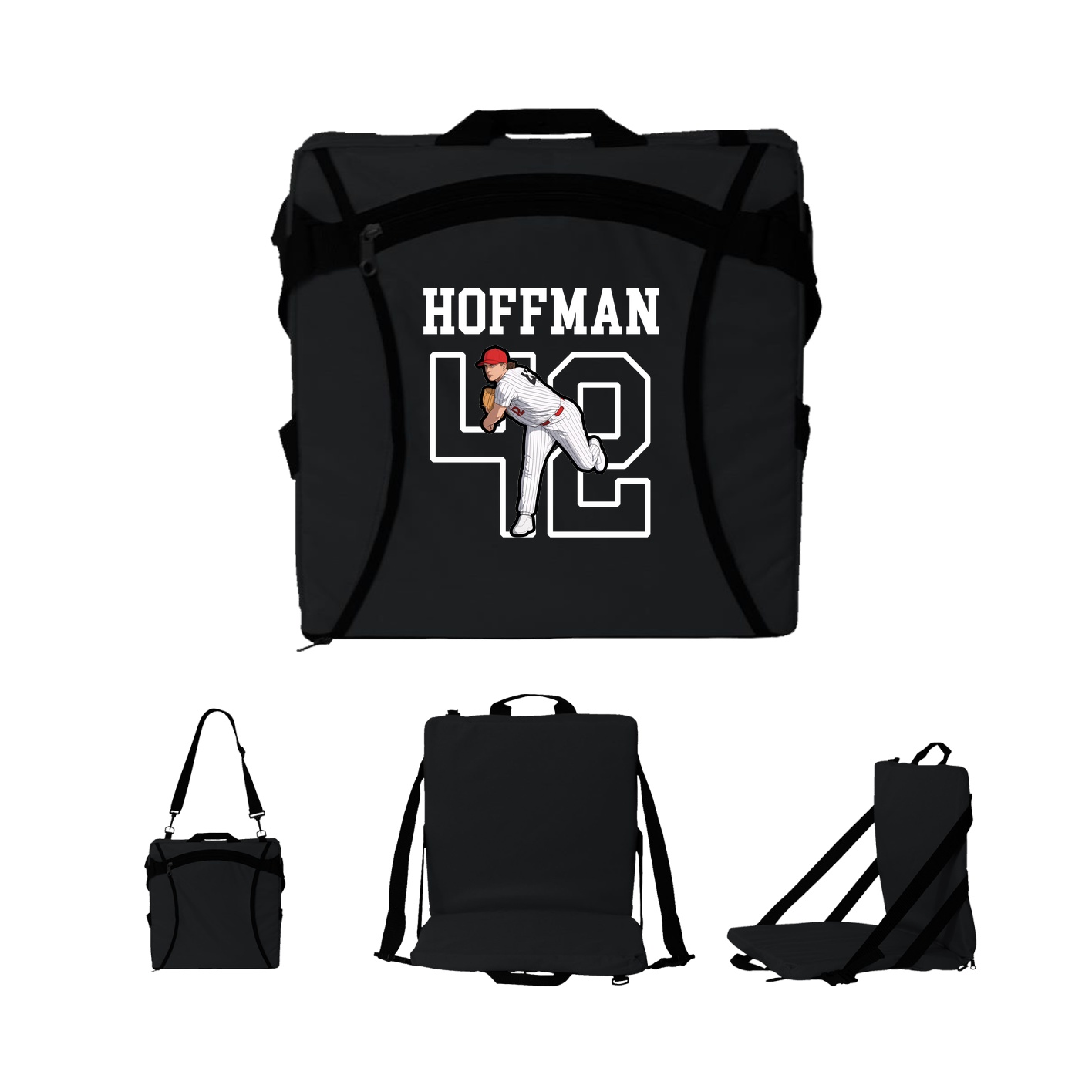 Folding Stadium Seat — Shirsey in Black