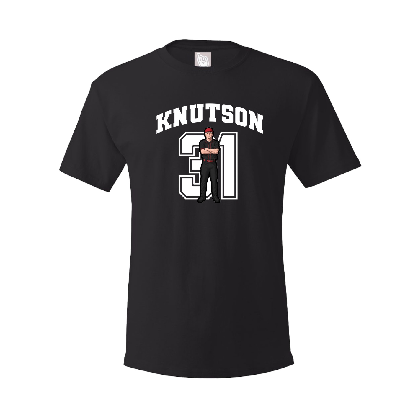 Youth Tee — Number in Black