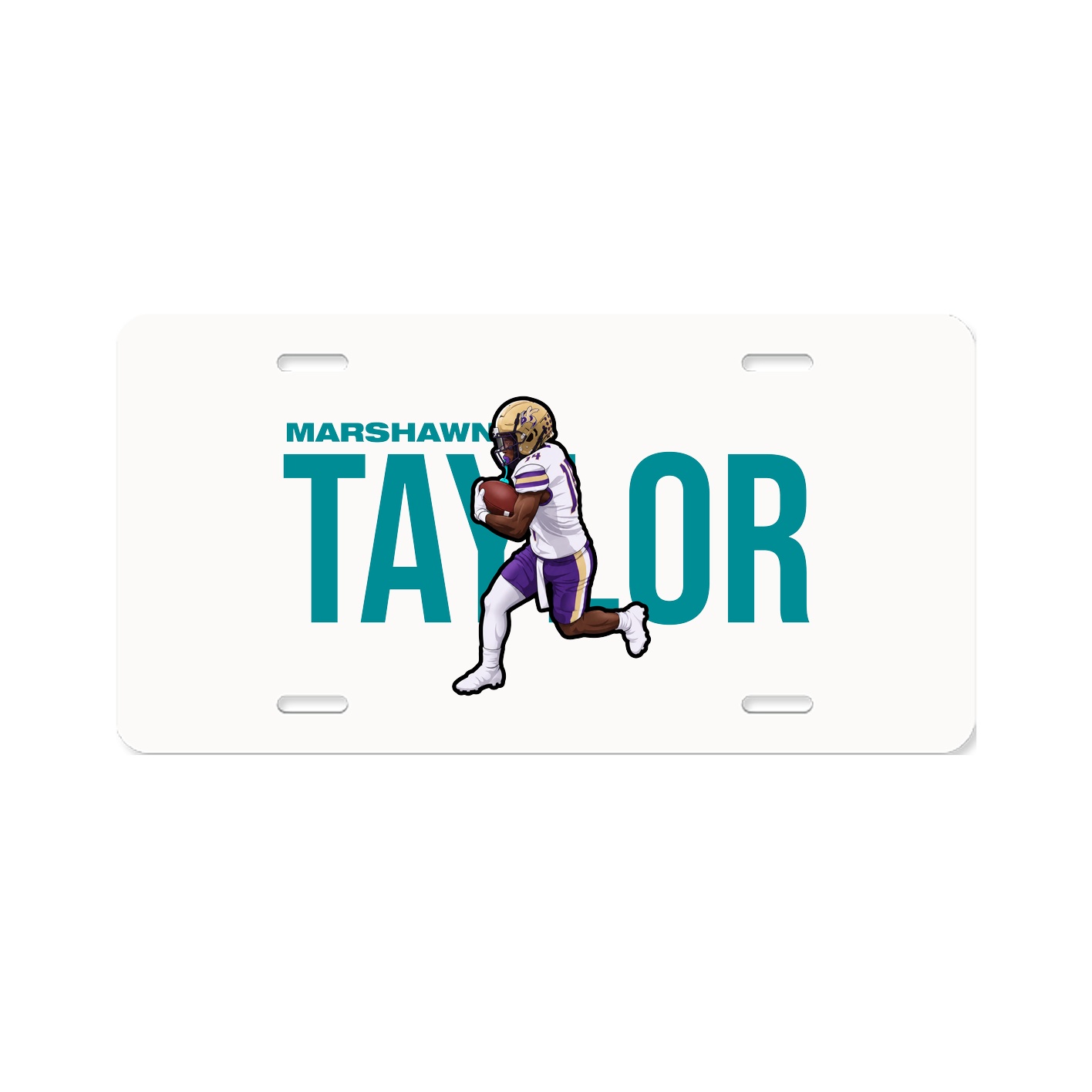 License Plate — Player Name in Classic