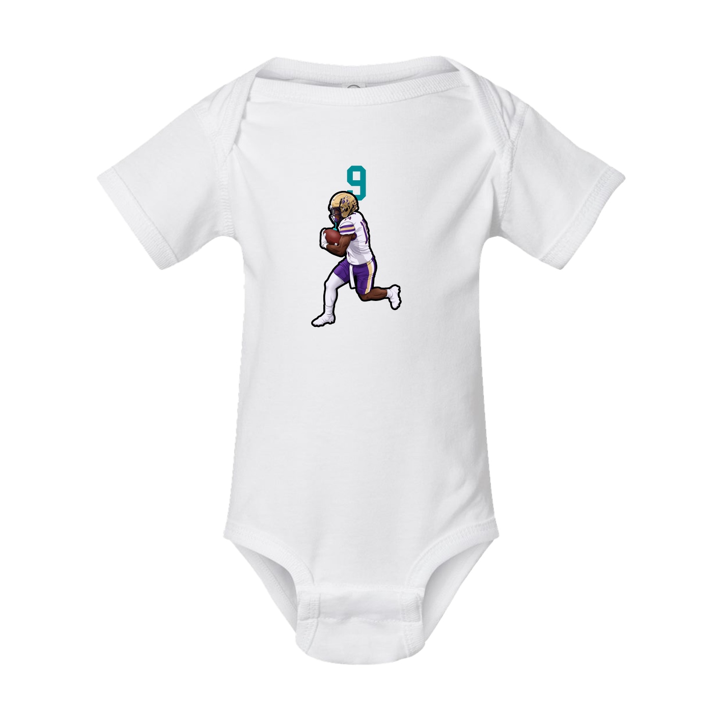 Baby Onesie — Number Top in White