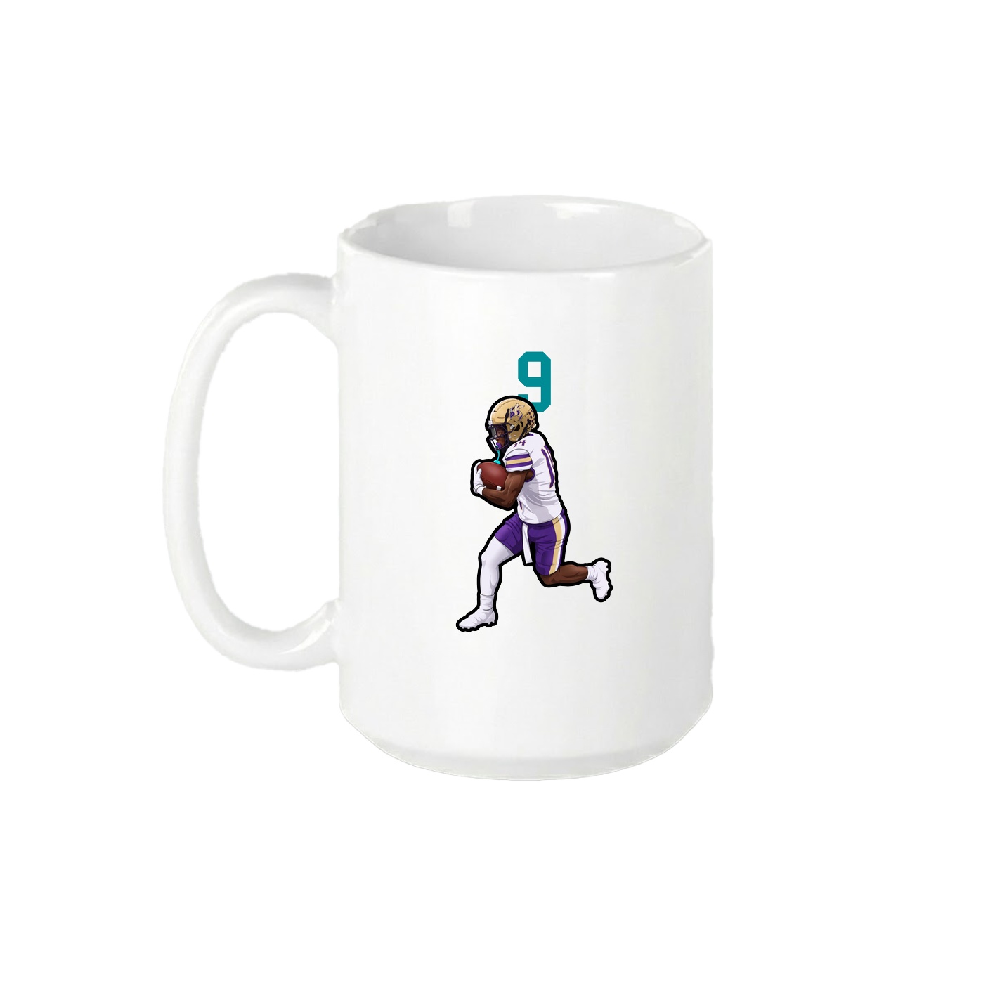 15oz Coffee Mug — Number Top in White