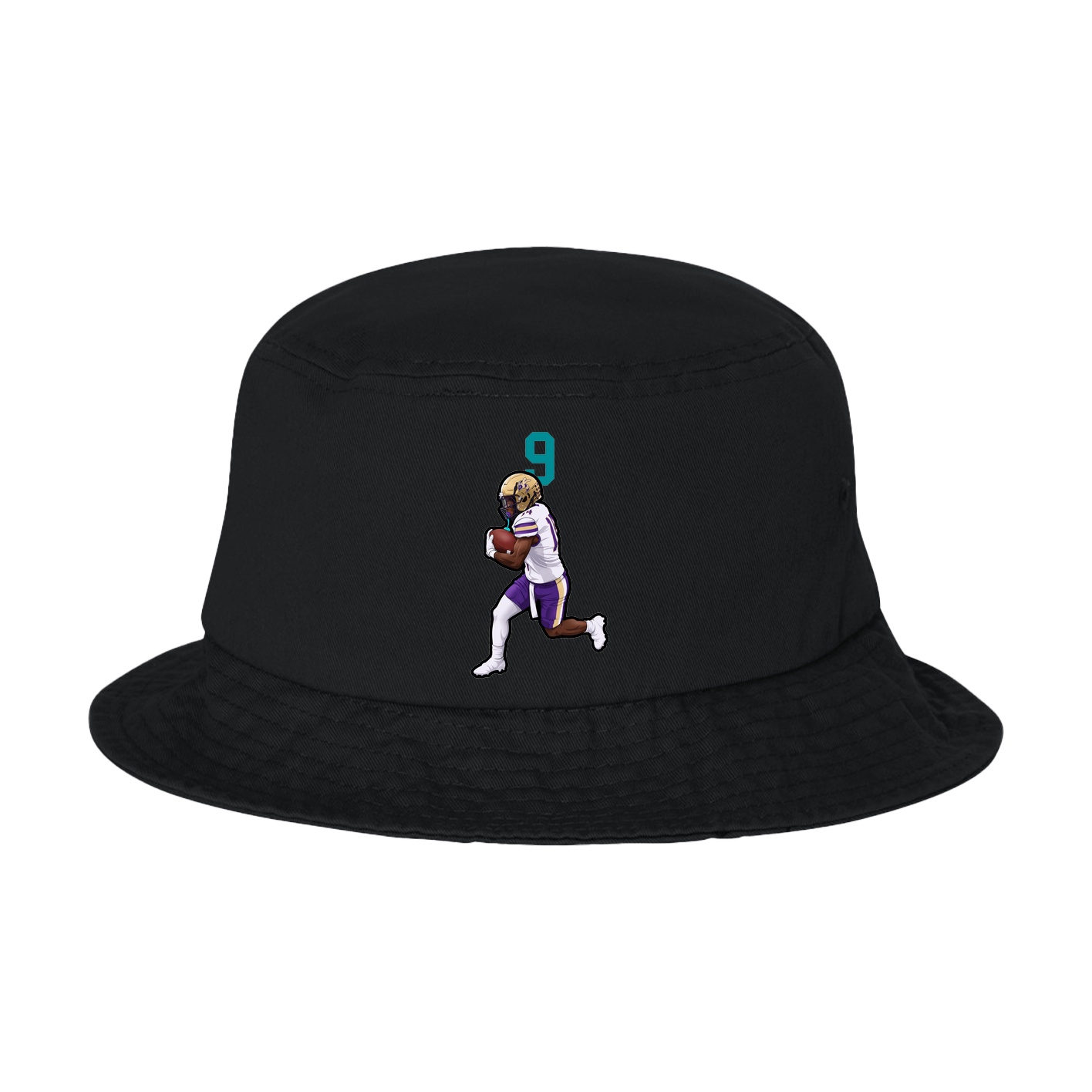 Bucket Cap — Number Top in Black