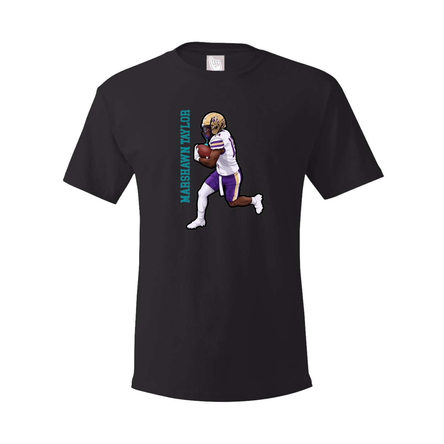 Tee — Name Vertical in Black