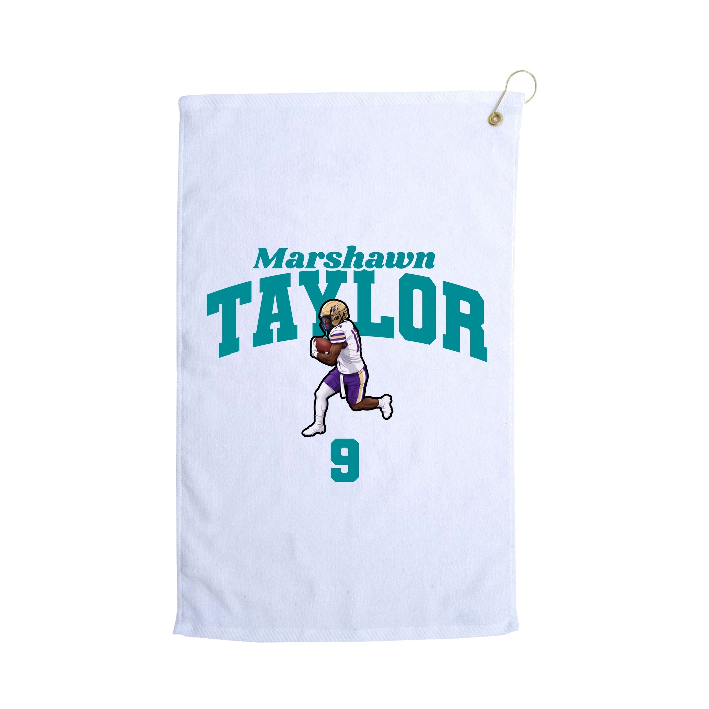 Golf Towel — Signature Arch in White