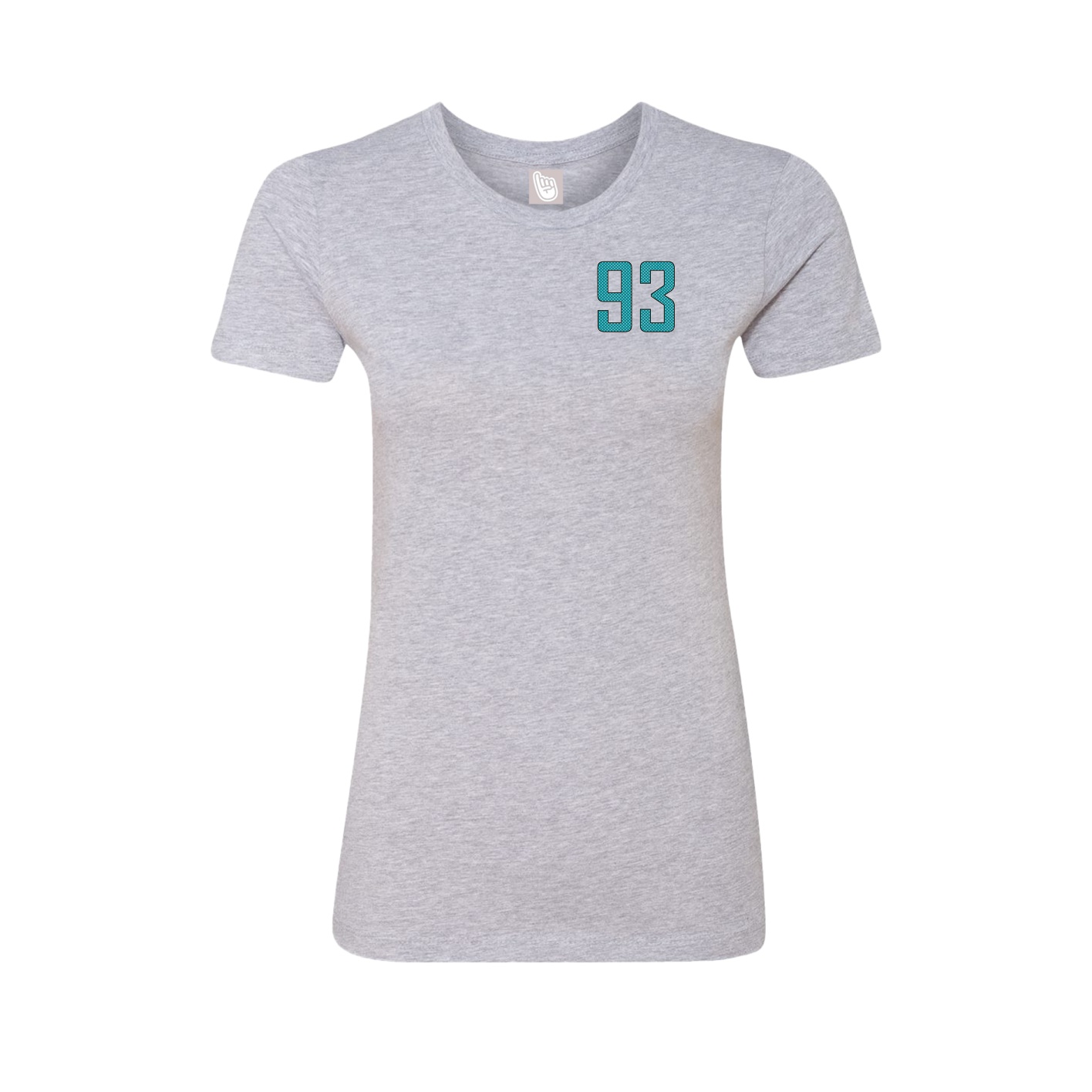 Fitted Women's Tee — Front Shirsy in Grey