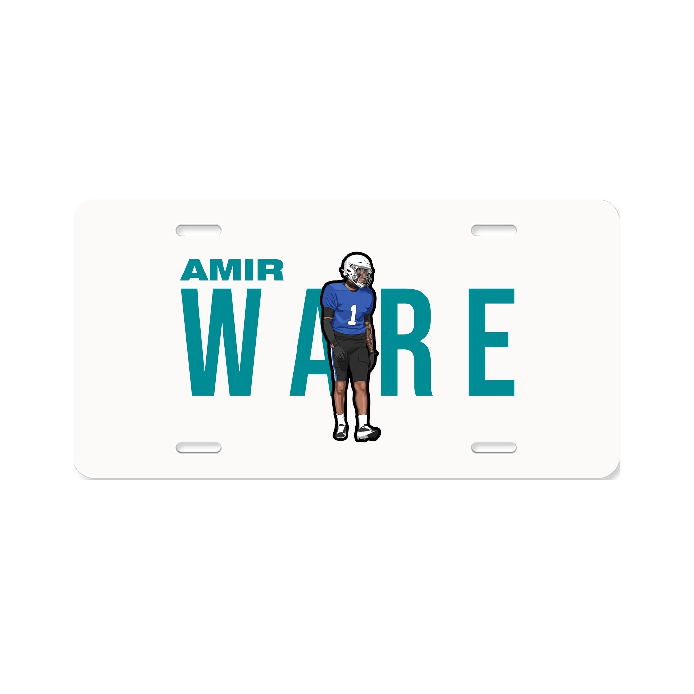 License Plate — Player Name in Classic