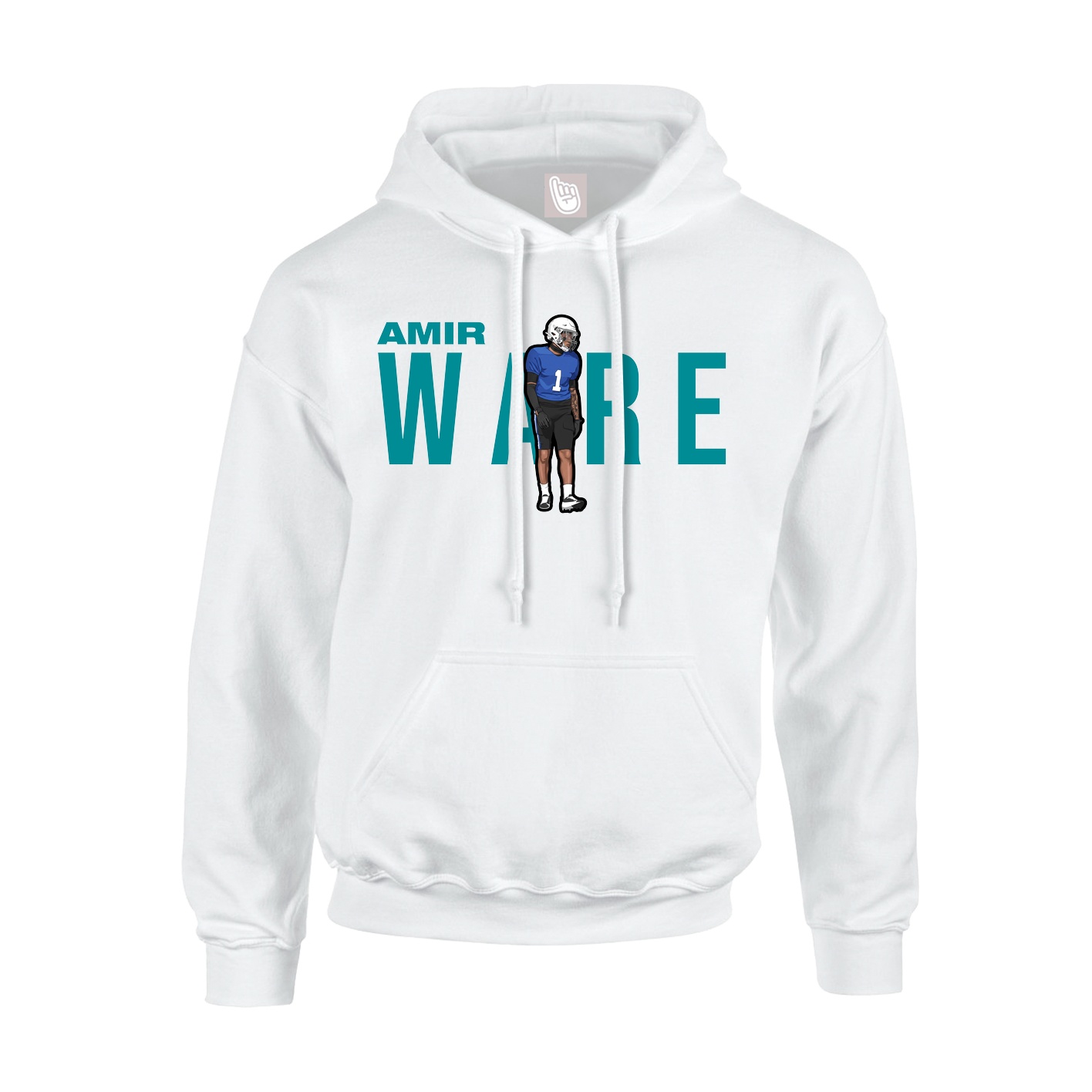 Hoodie — Player Name in White