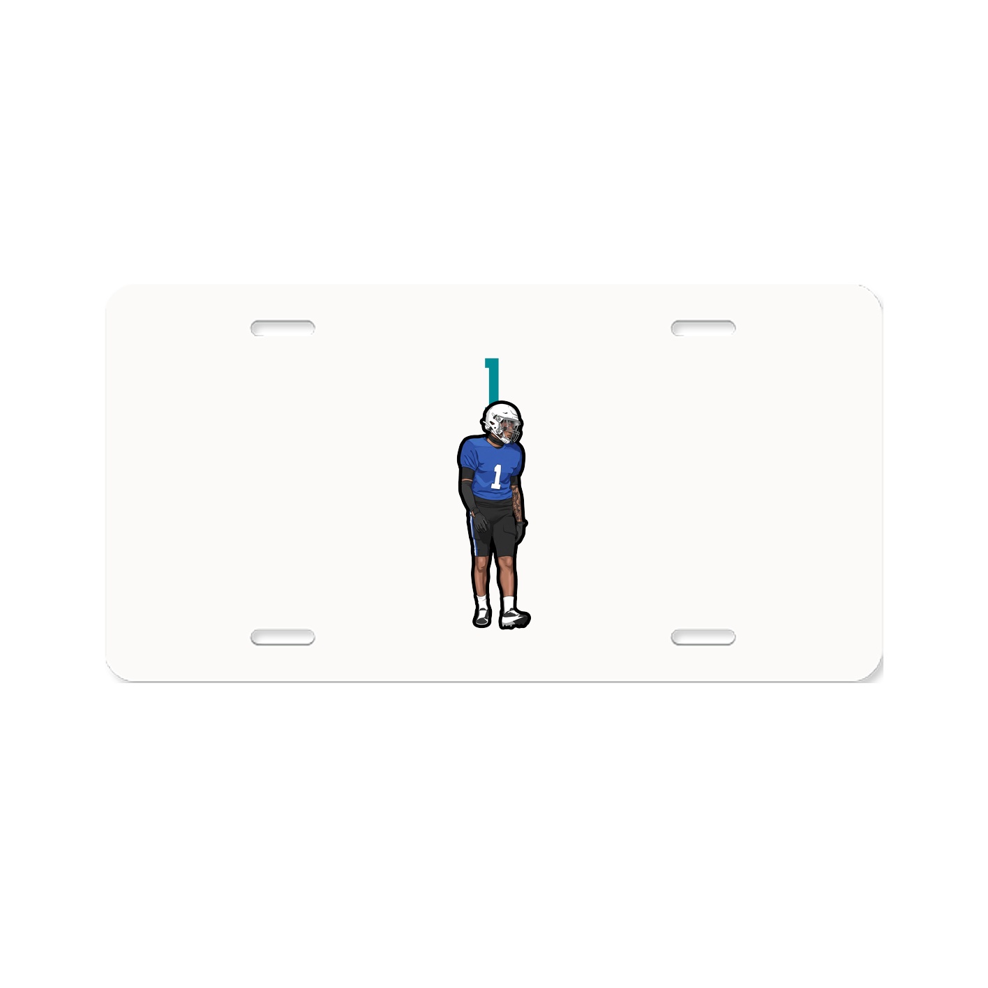 License Plate — Number Top in Classic