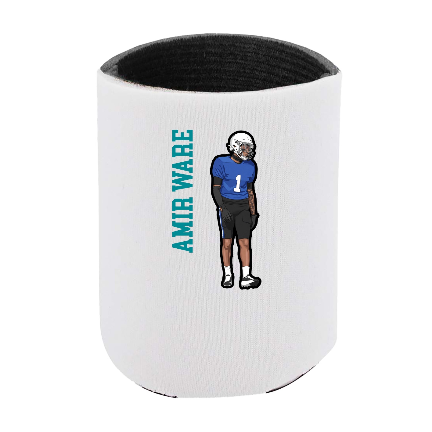 Can Holder — Name Vertical in White
