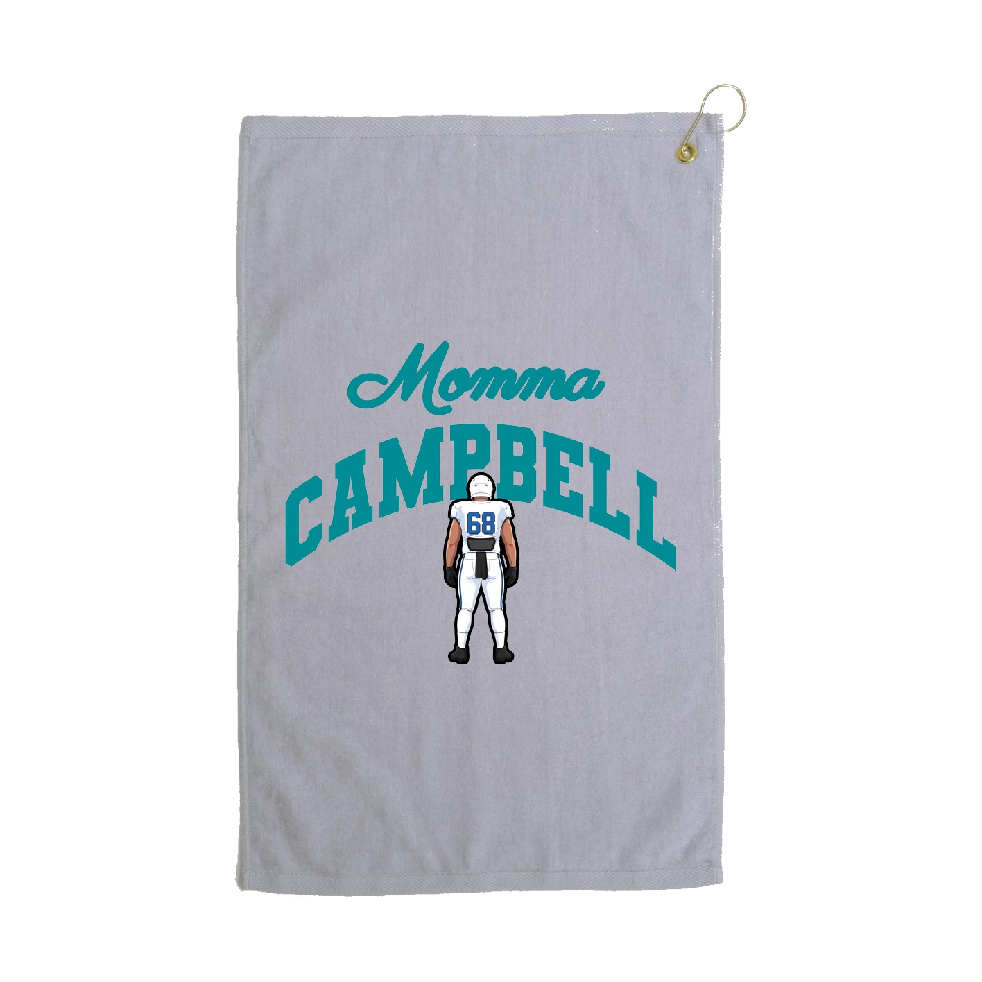 Golf Towel — Mothers Day Arch in Grey
