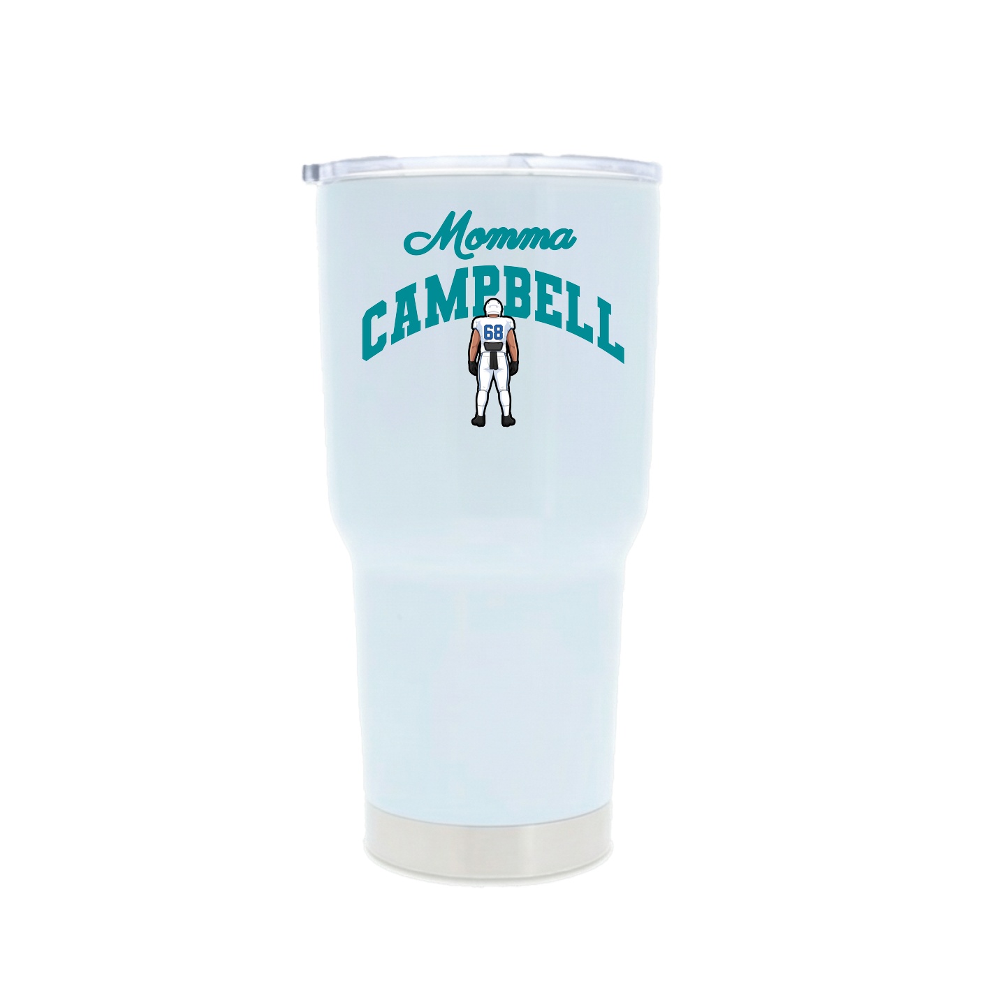 30oz Stainless Steel Tumbler — Mothers Day Arch in White