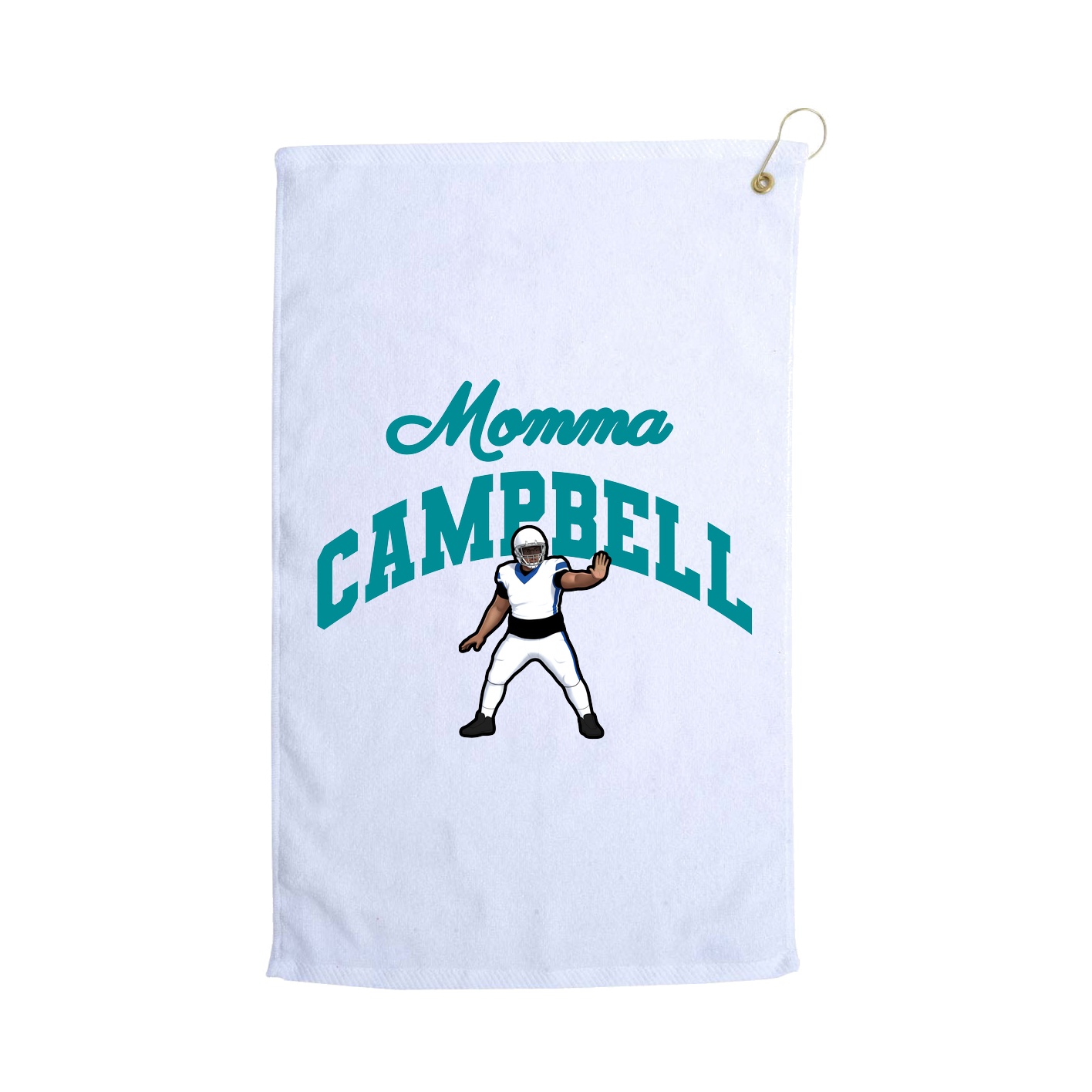 Golf Towel — Mothers Day Arch in White