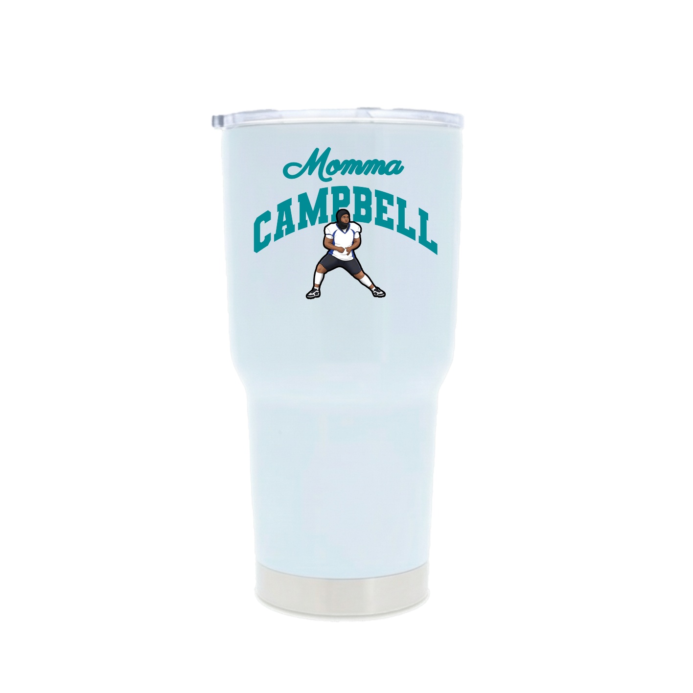 30oz Stainless Steel Tumbler — Mothers Day Arch in White