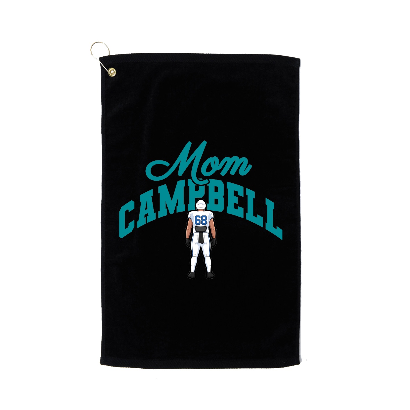 Golf Towel — Mothers Day Arch in Black