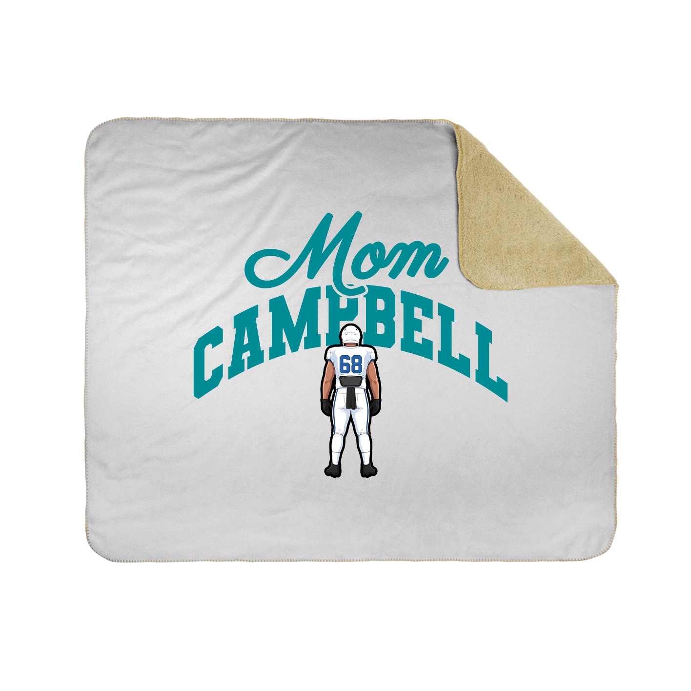 Throw Blanket — Mothers Day Arch in White