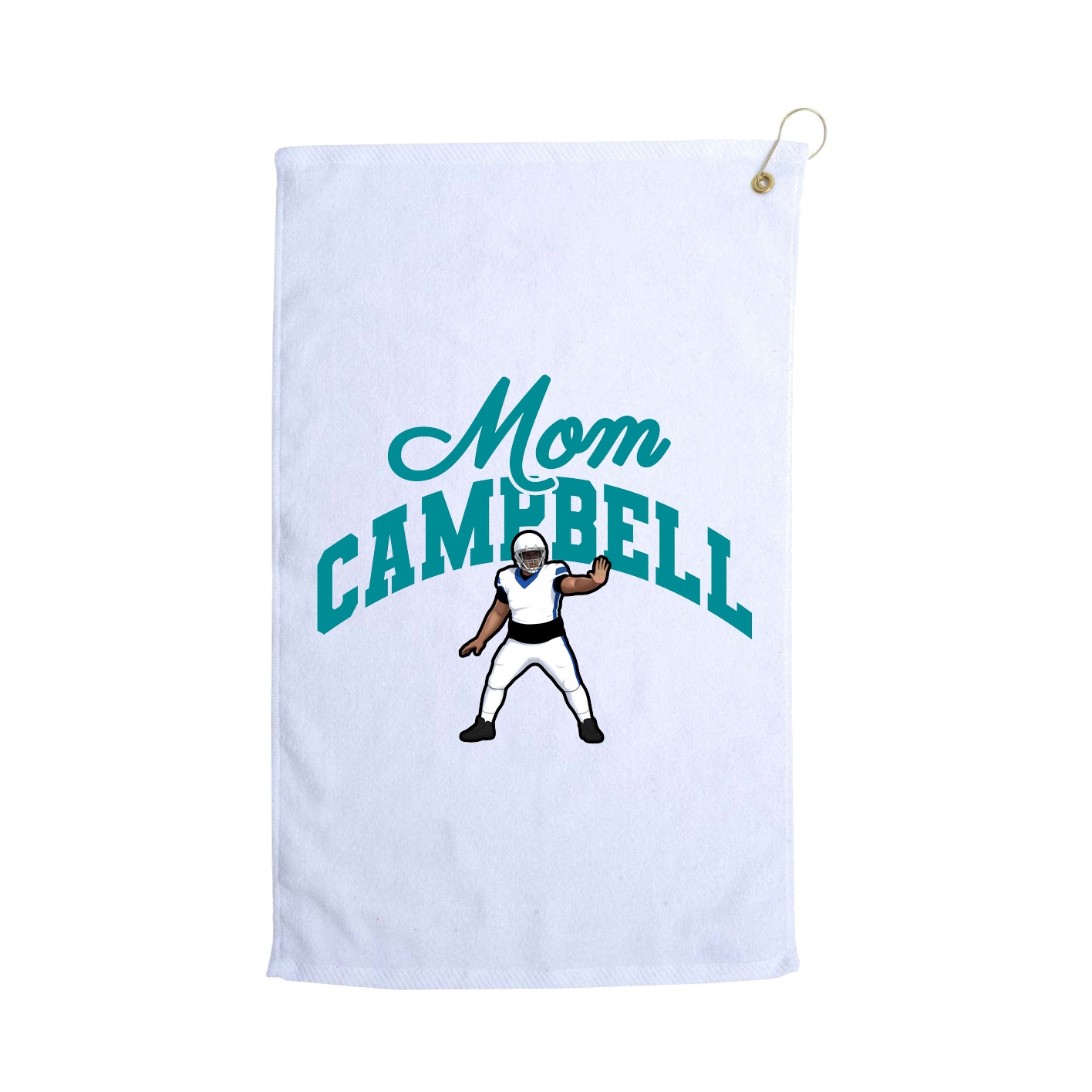 Golf Towel — Mothers Day Arch in White