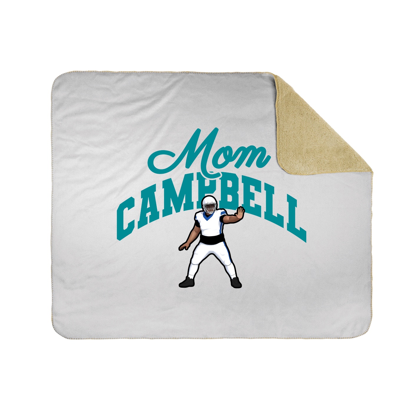 Throw Blanket — Mothers Day Arch in White