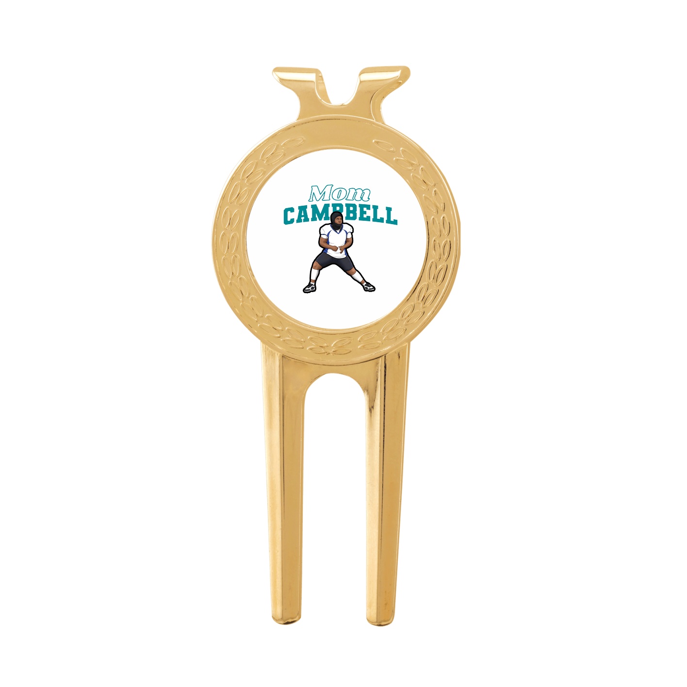 Divot Tool with Ball Marker — Mothers Day Block in Classic