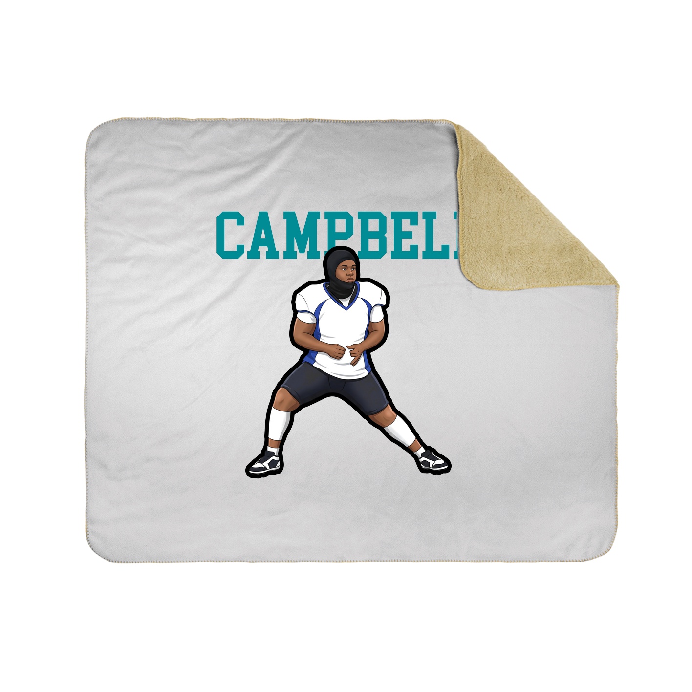 Throw Blanket — Shirsey in White