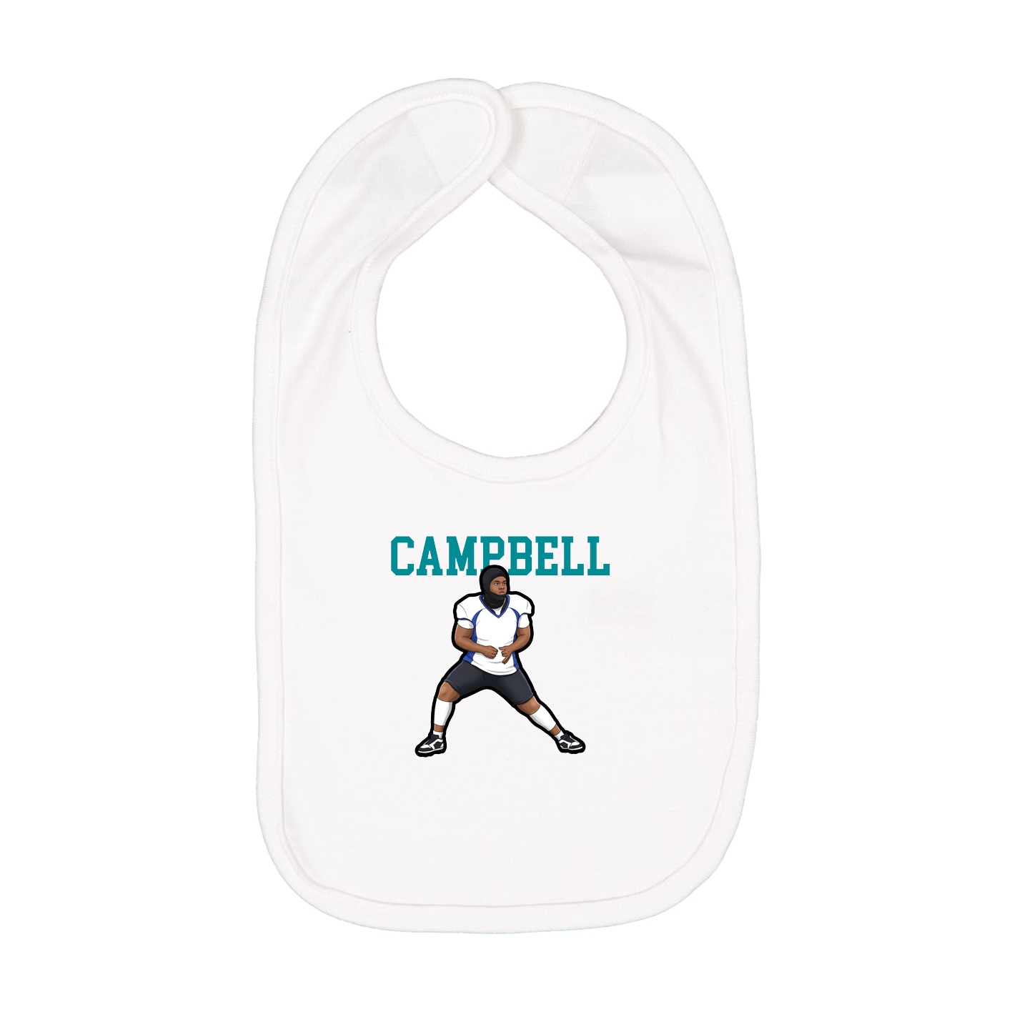 Infant Bib — Shirsey in White