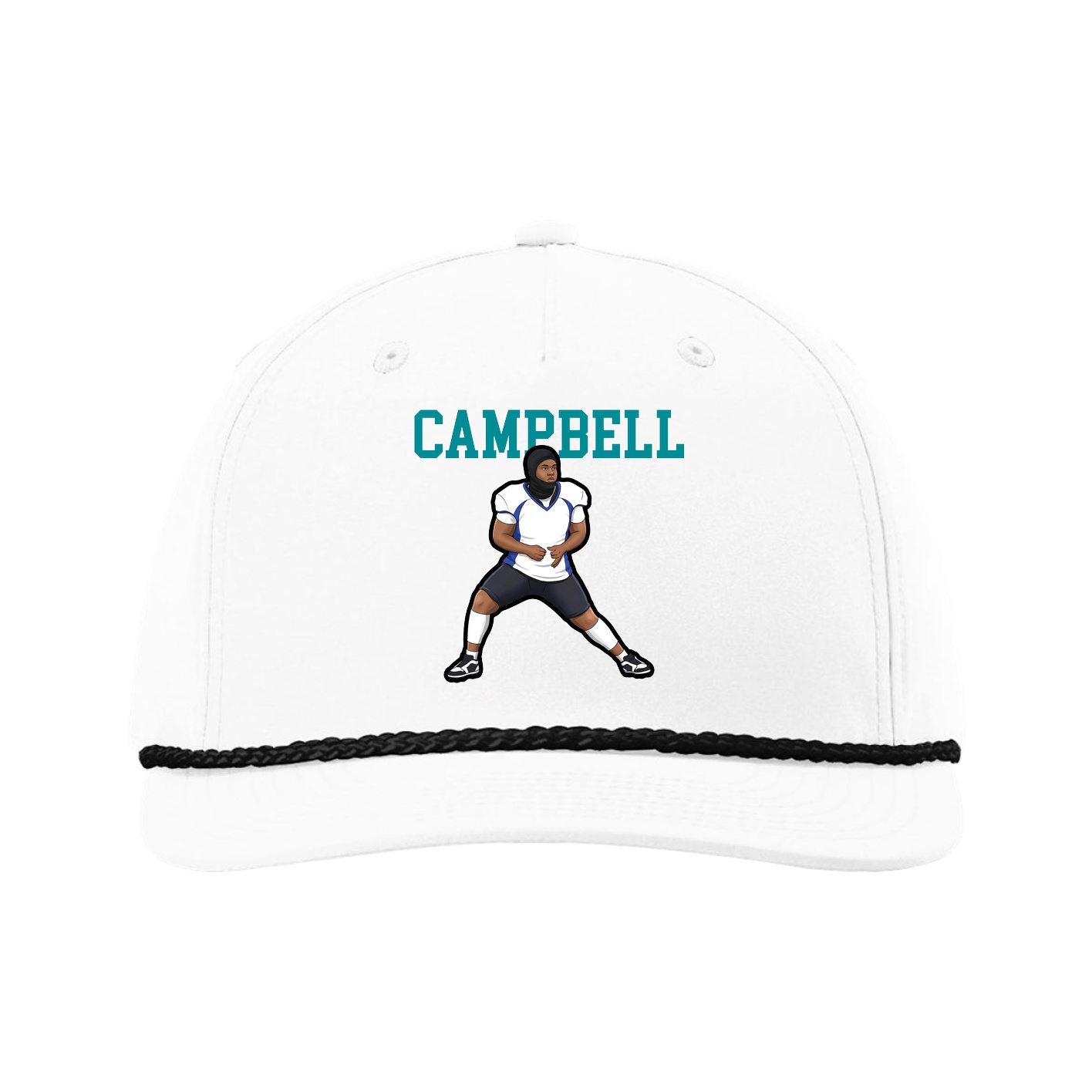 Five-Panel Classic Rope Cap — Shirsey in White