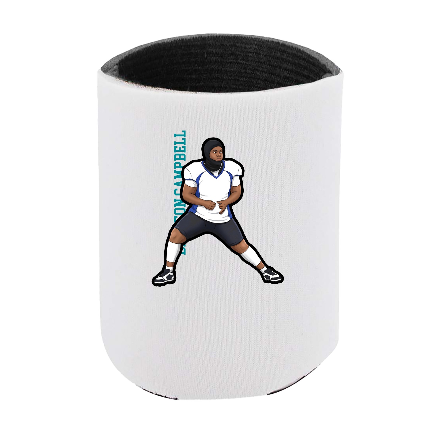 Can Holder — Name Vertical in White