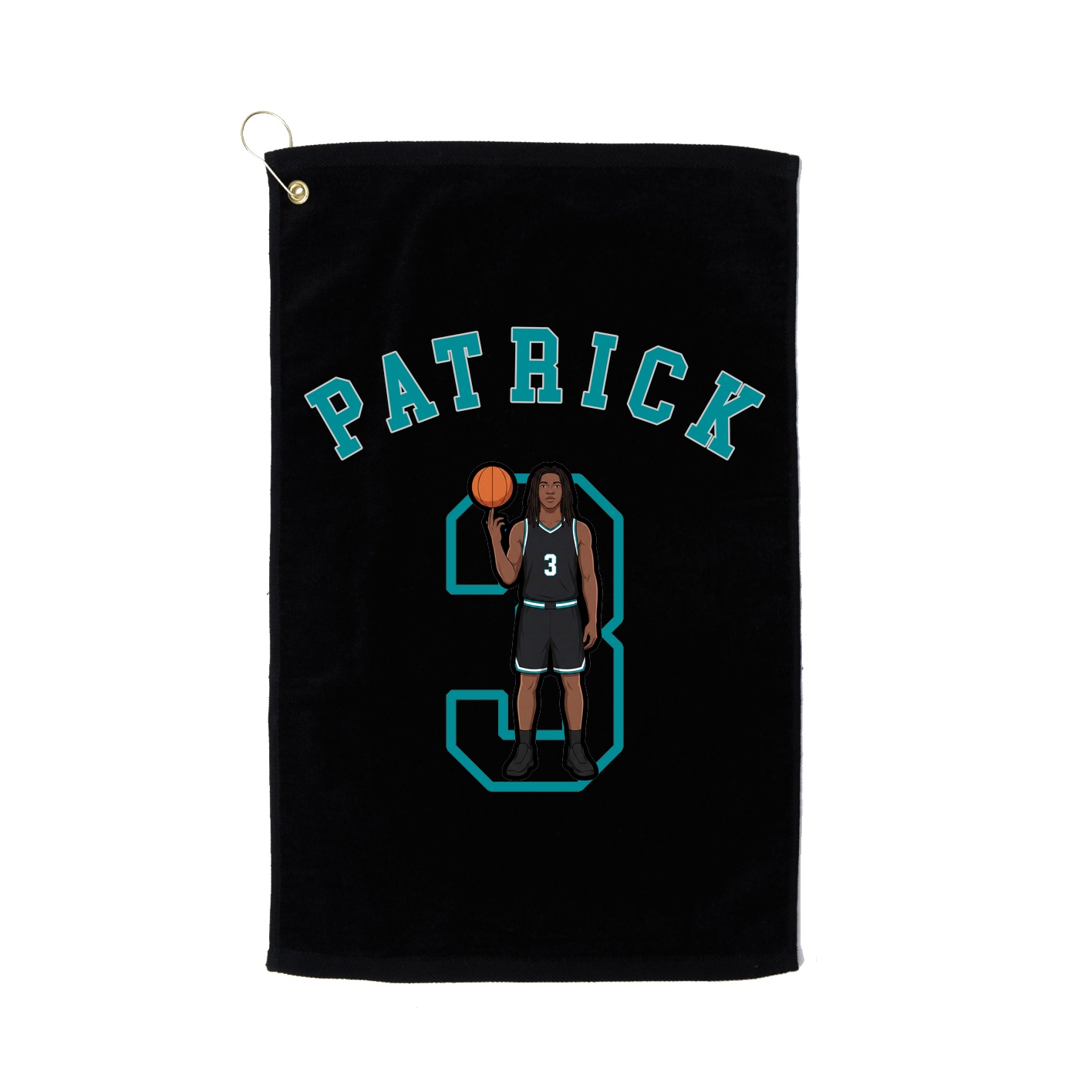 Golf Towel — Shirsey Arch in Black