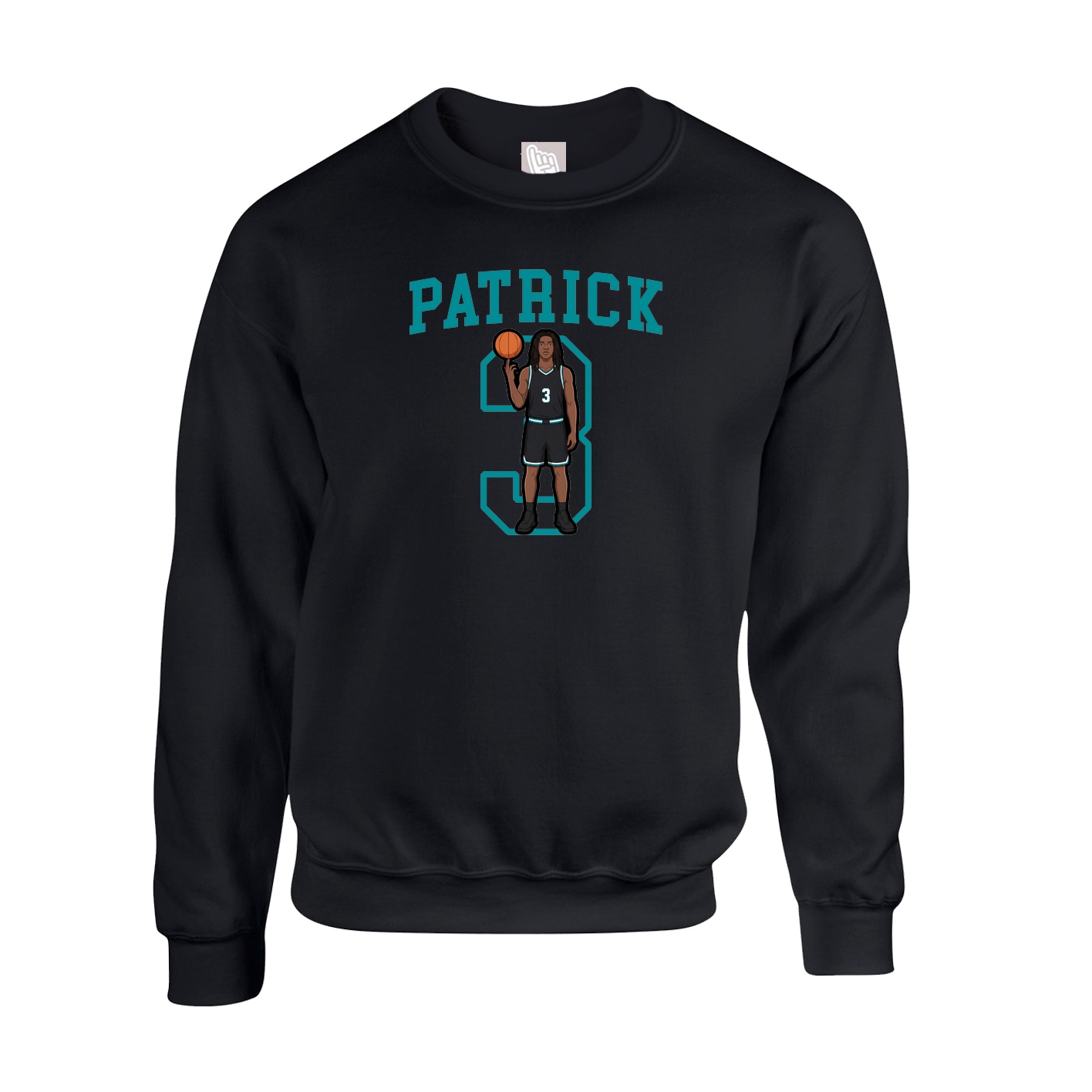Fleece Crew — Shirsey in Black