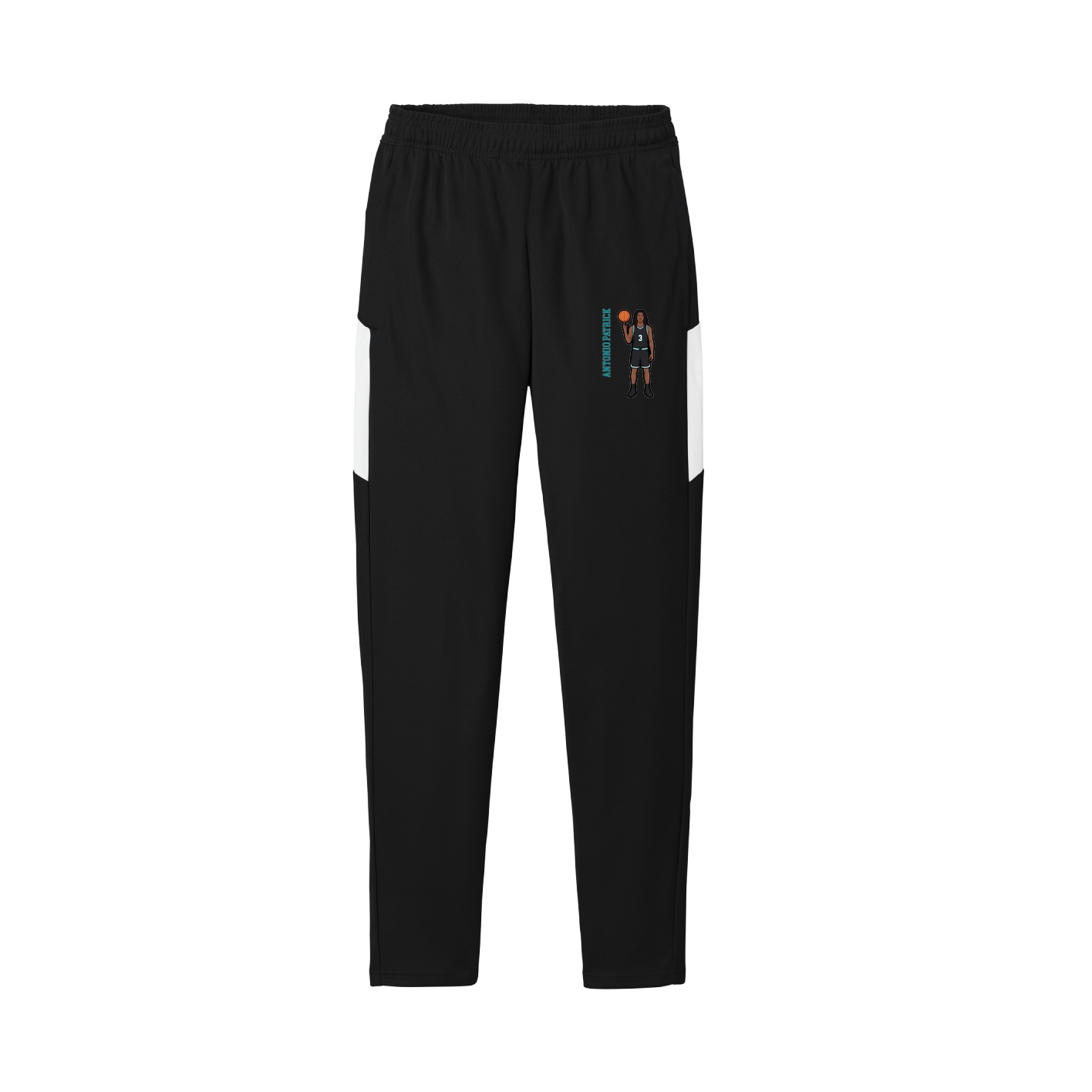 Team Travel Pant — Name Vertical in Black/White