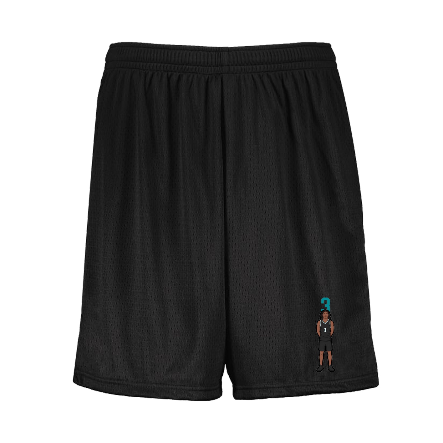 Shorts — Number Top in Black
