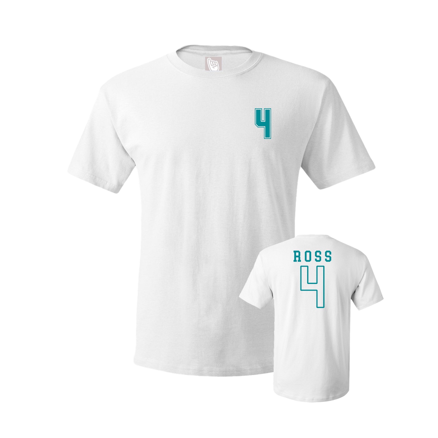 Youth Tee — Chest Back in White