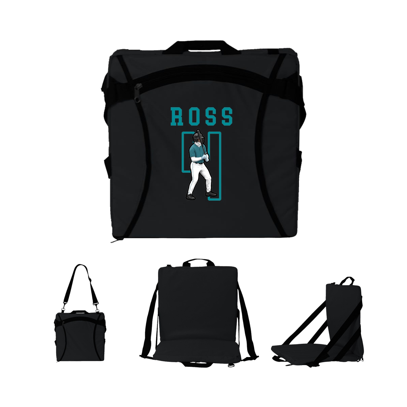 Folding Stadium Seat — Shirsey in Black