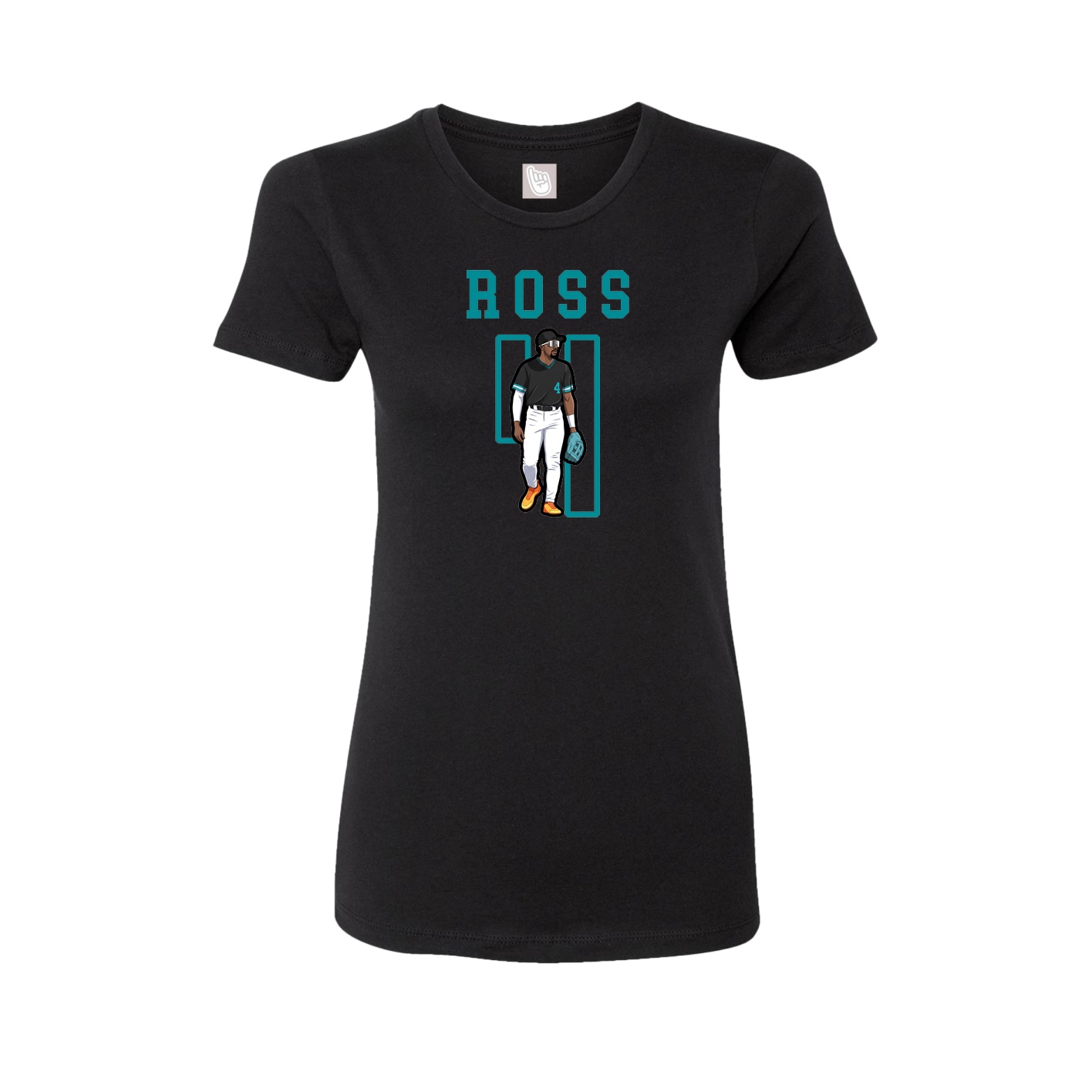 Fitted Women's Tee — Shirsey in Black