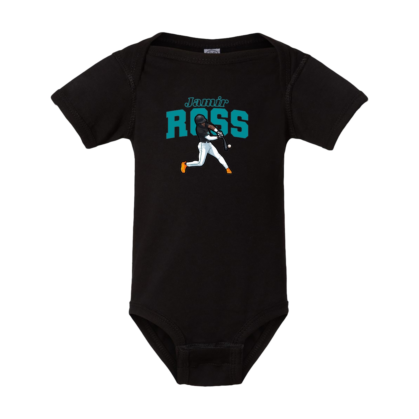 Baby Onesie — Name Arch in Black