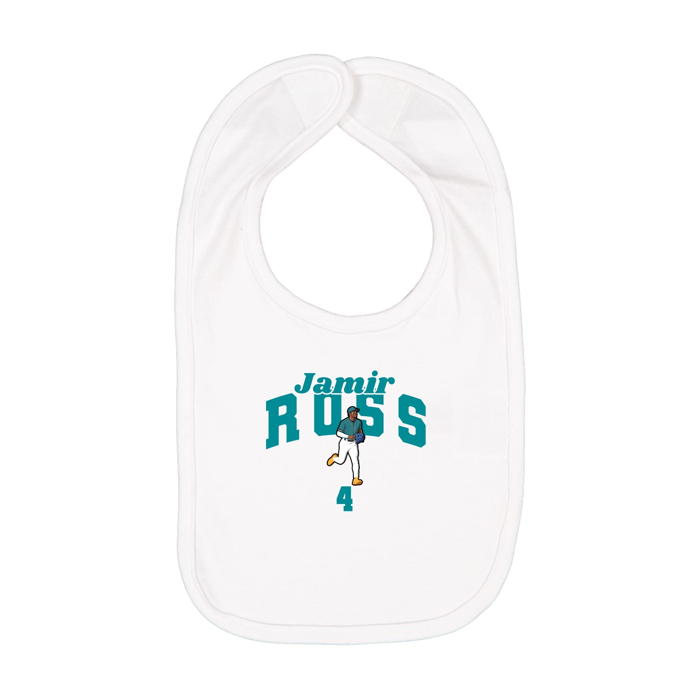 Infant Bib — Signature Arch in White