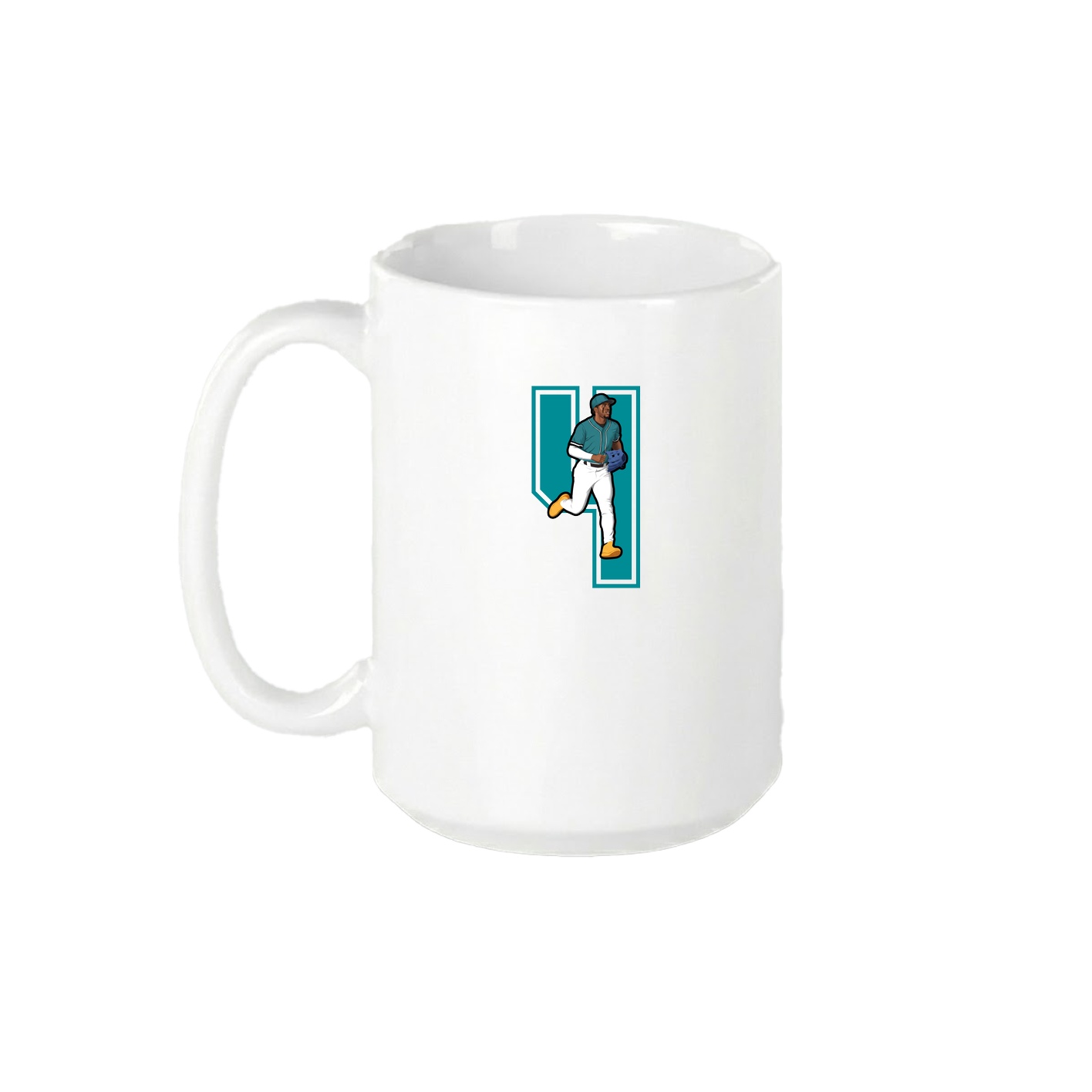 15oz Coffee Mug — Number in White