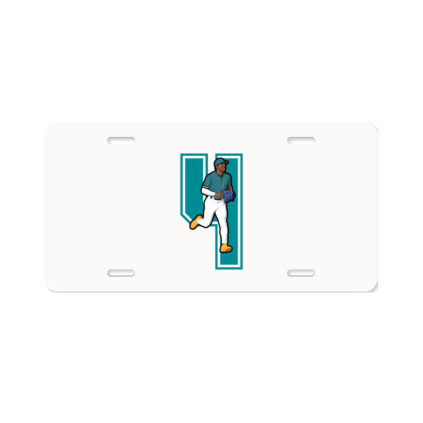 License Plate — Number in Classic