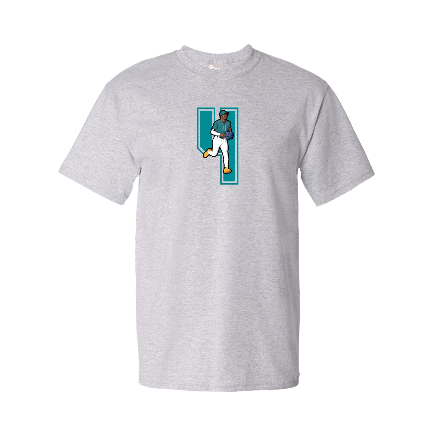 Youth Tee — Number in Grey
