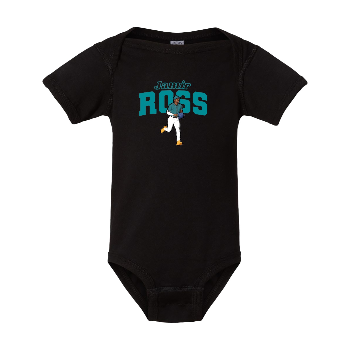 Baby Onesie — Name Arch in Black