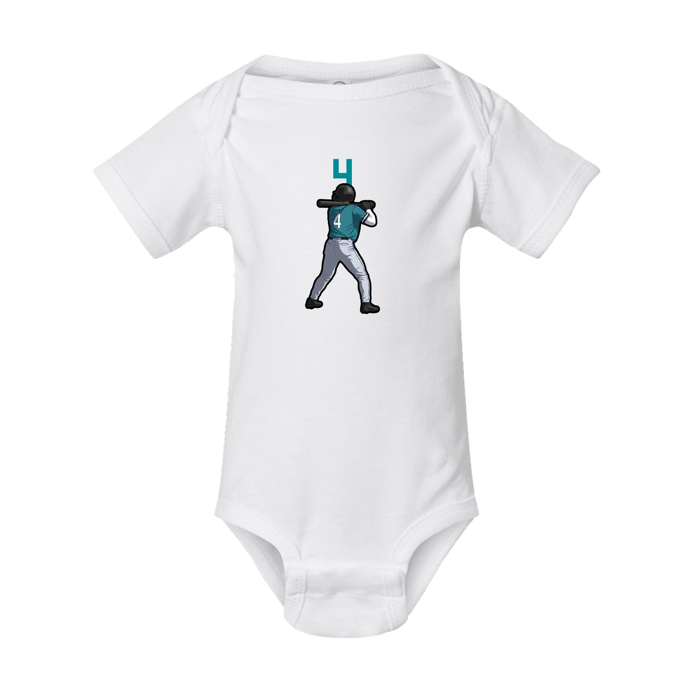 Baby Onesie — Number Top in White