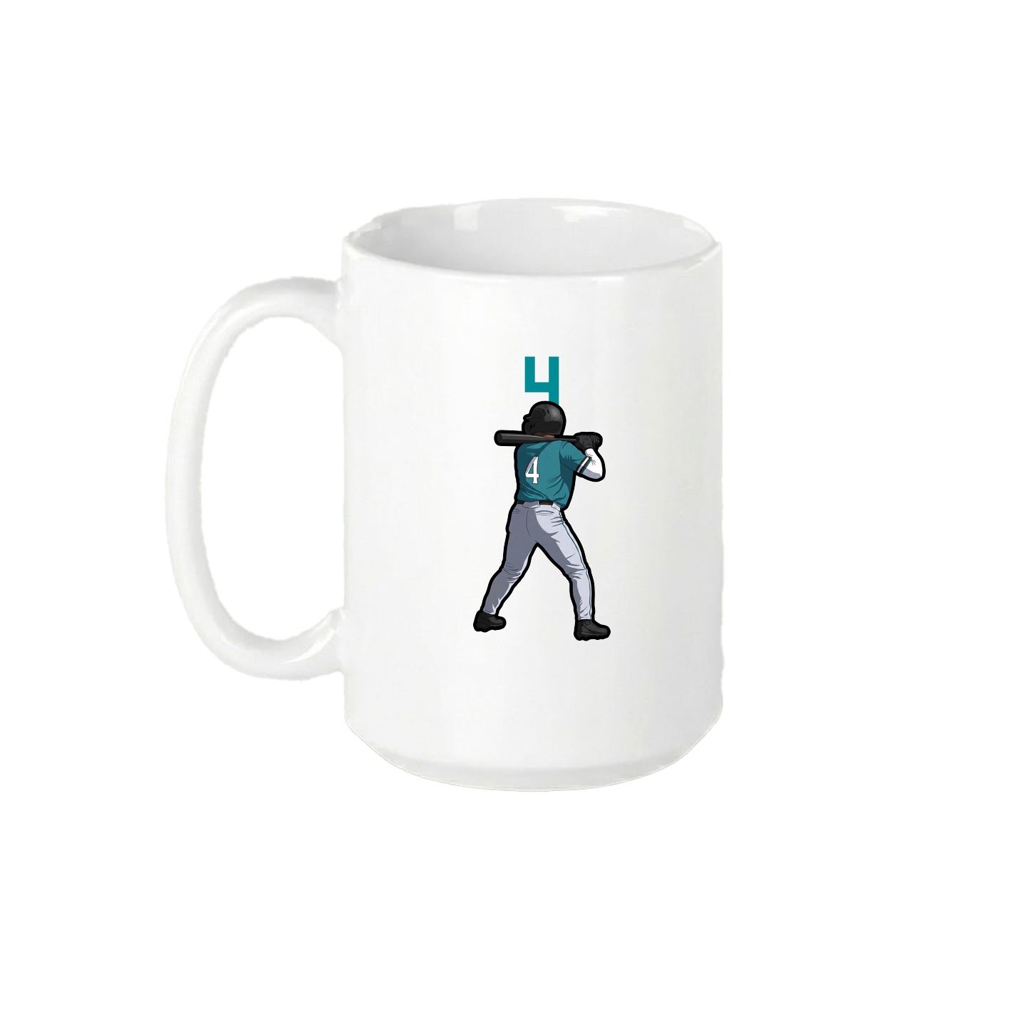 15oz Coffee Mug — Number Top in White