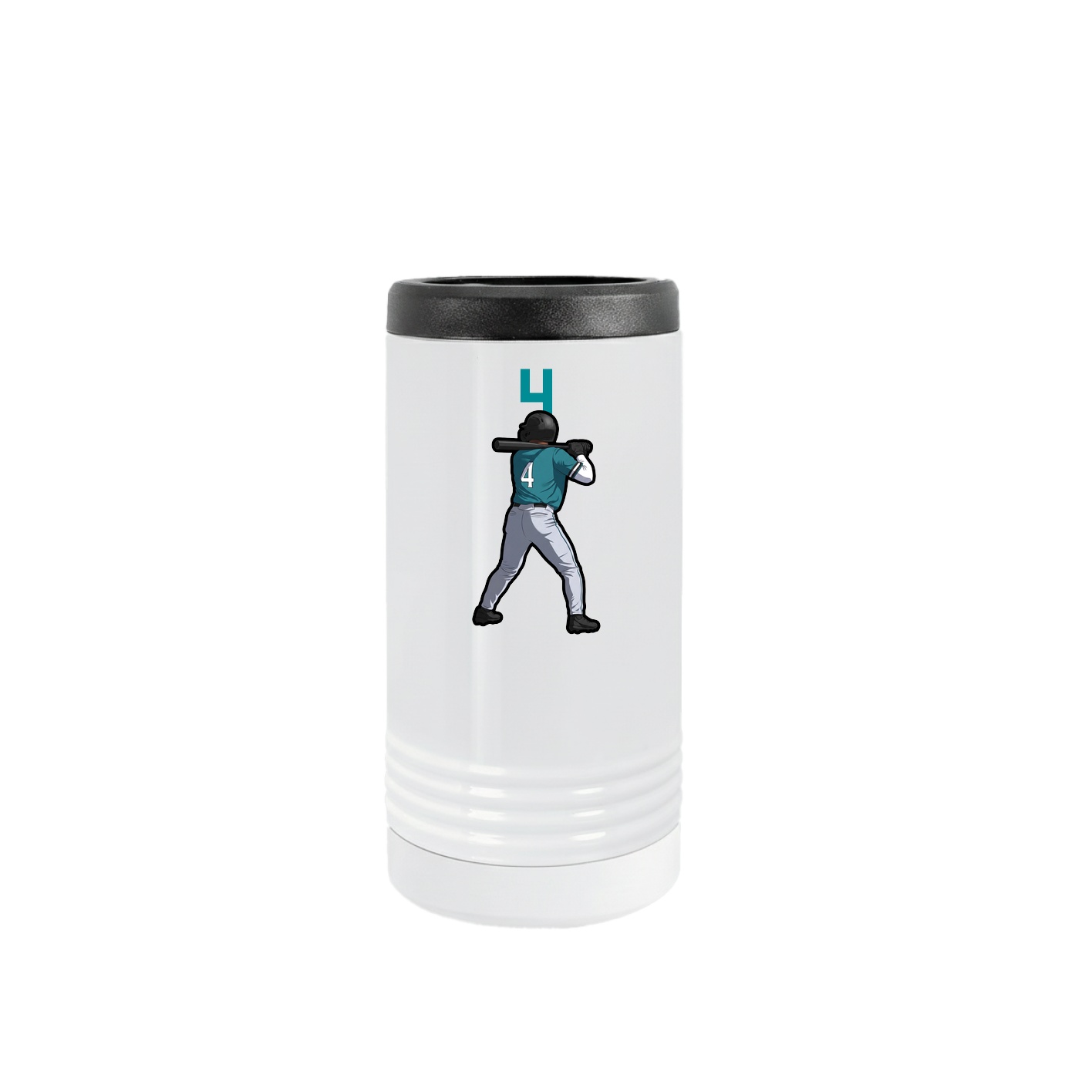 Slim Beverage Holder — Number Top in White